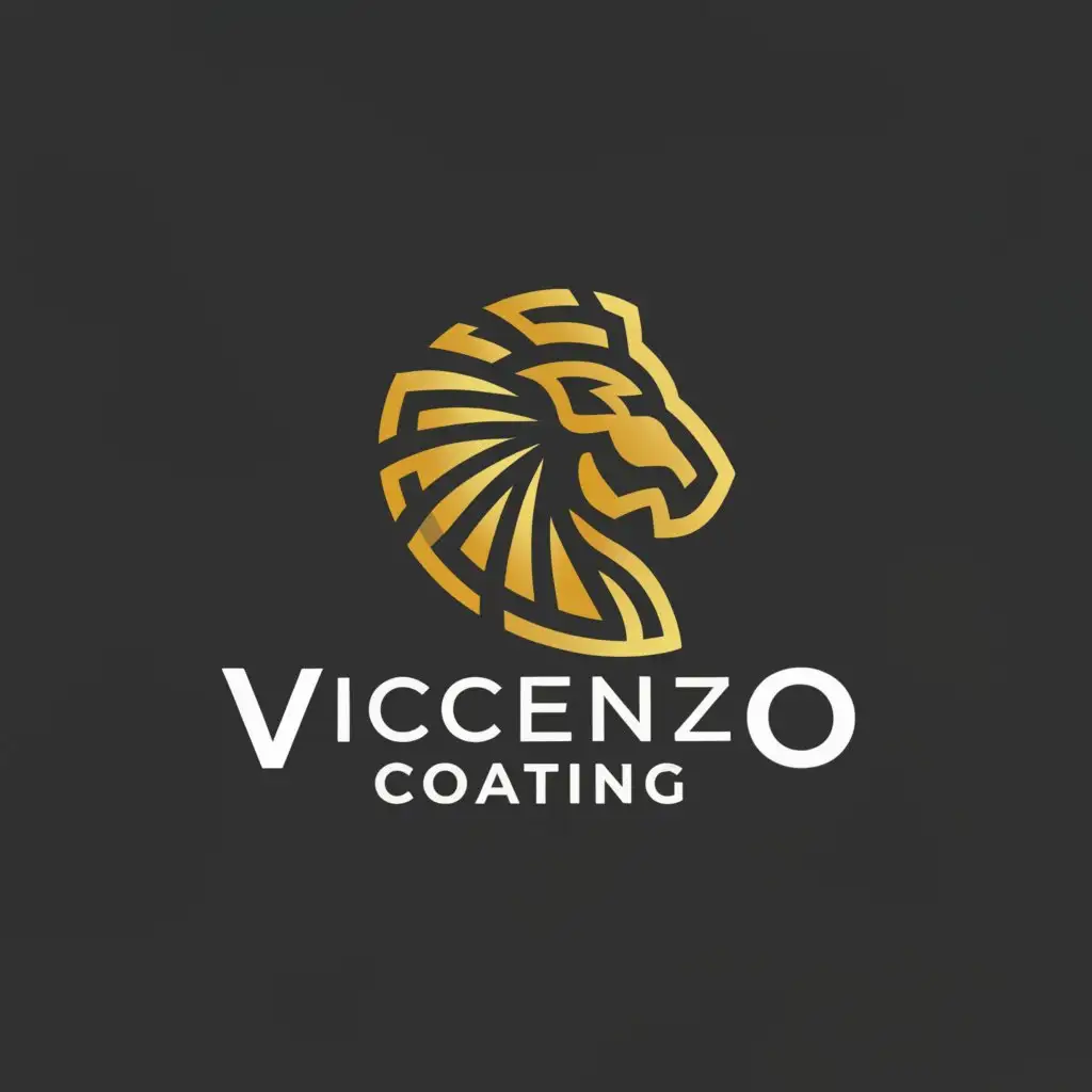 a logo design,with the text "Vicenzo Coating", main symbol:Conqueror of luck who is blessed to be successful,Moderate,be used in Technology industry,clear background