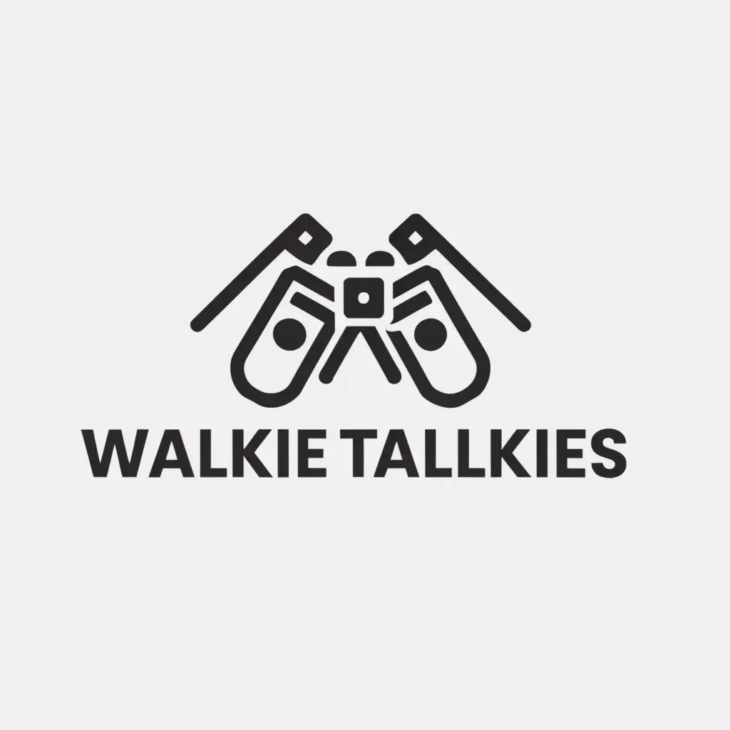 a logo design,with the text "Walkie Talkies", main symbol:Gang,Moderate,be used in Education industry,clear background