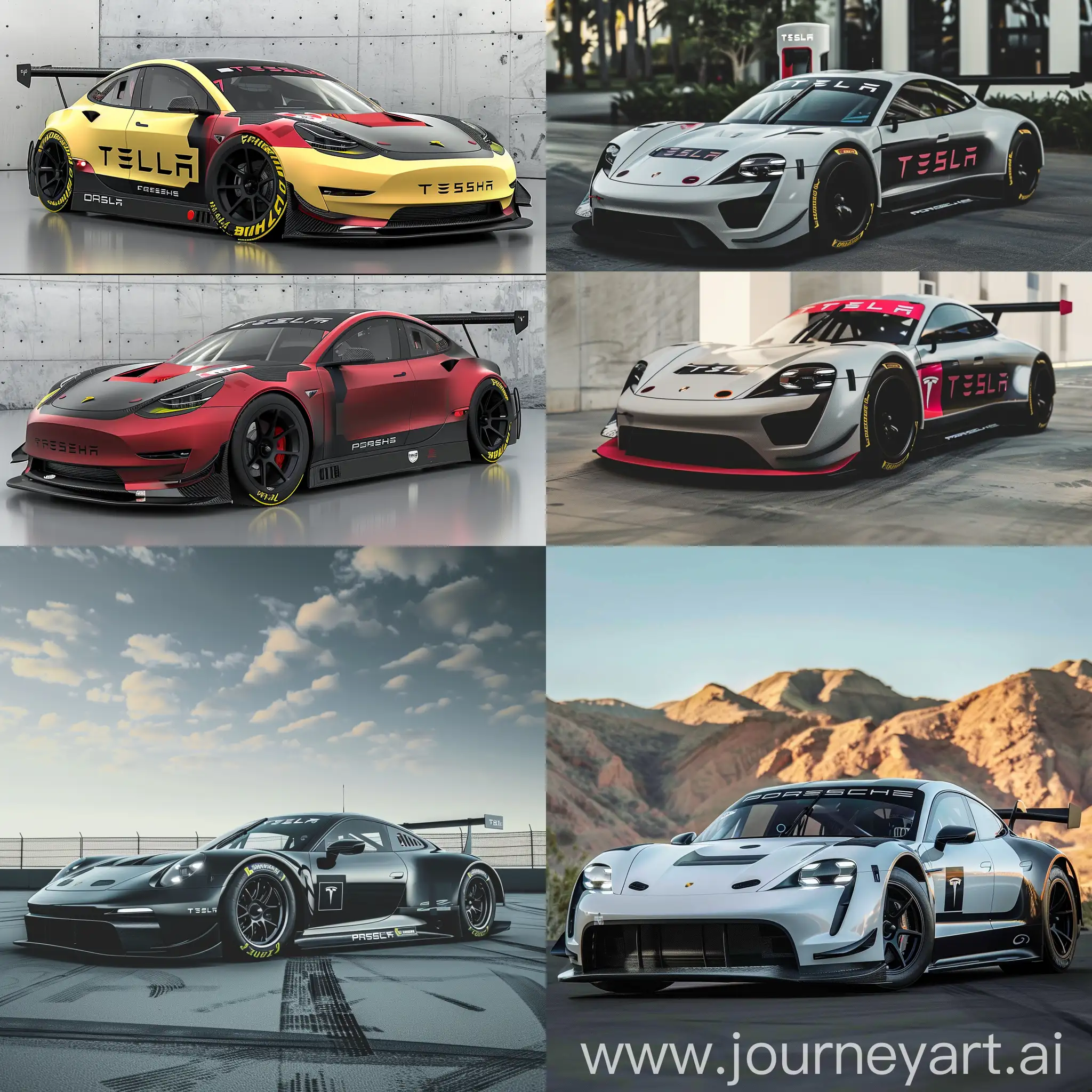 Futuristic-Tesla-Racing-Car-Design-vs-Porsche-911-Sleek-V6-Exterior-Comparison