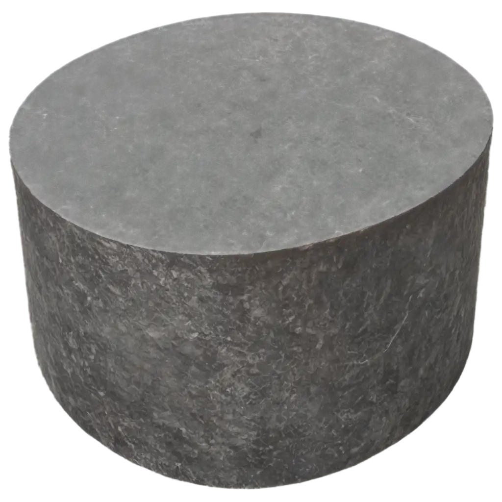 round flat podium made of natural stone stone