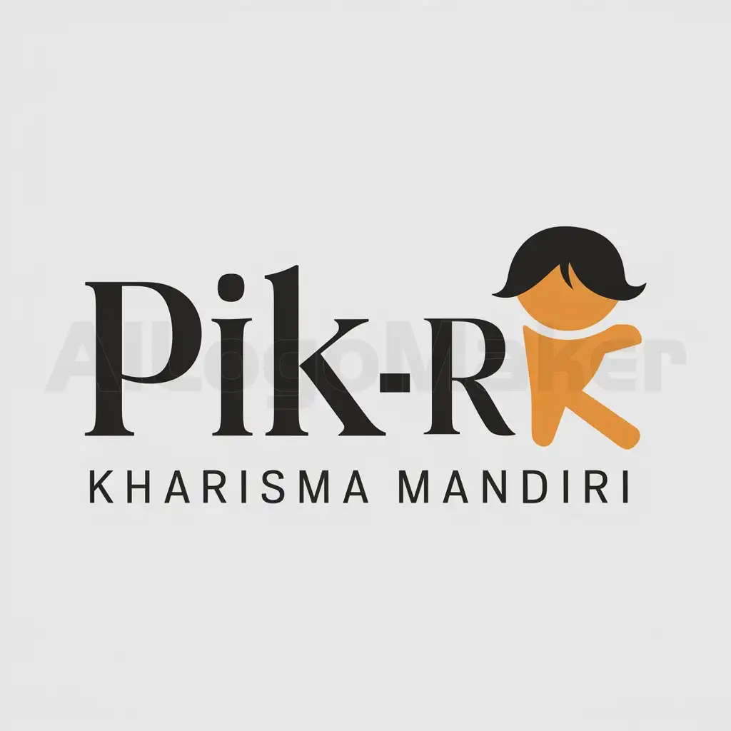a logo design,with the text "PIK-R KHARISMA MANDIRI", main symbol:children,Moderate,be used in Home Family industry,clear background