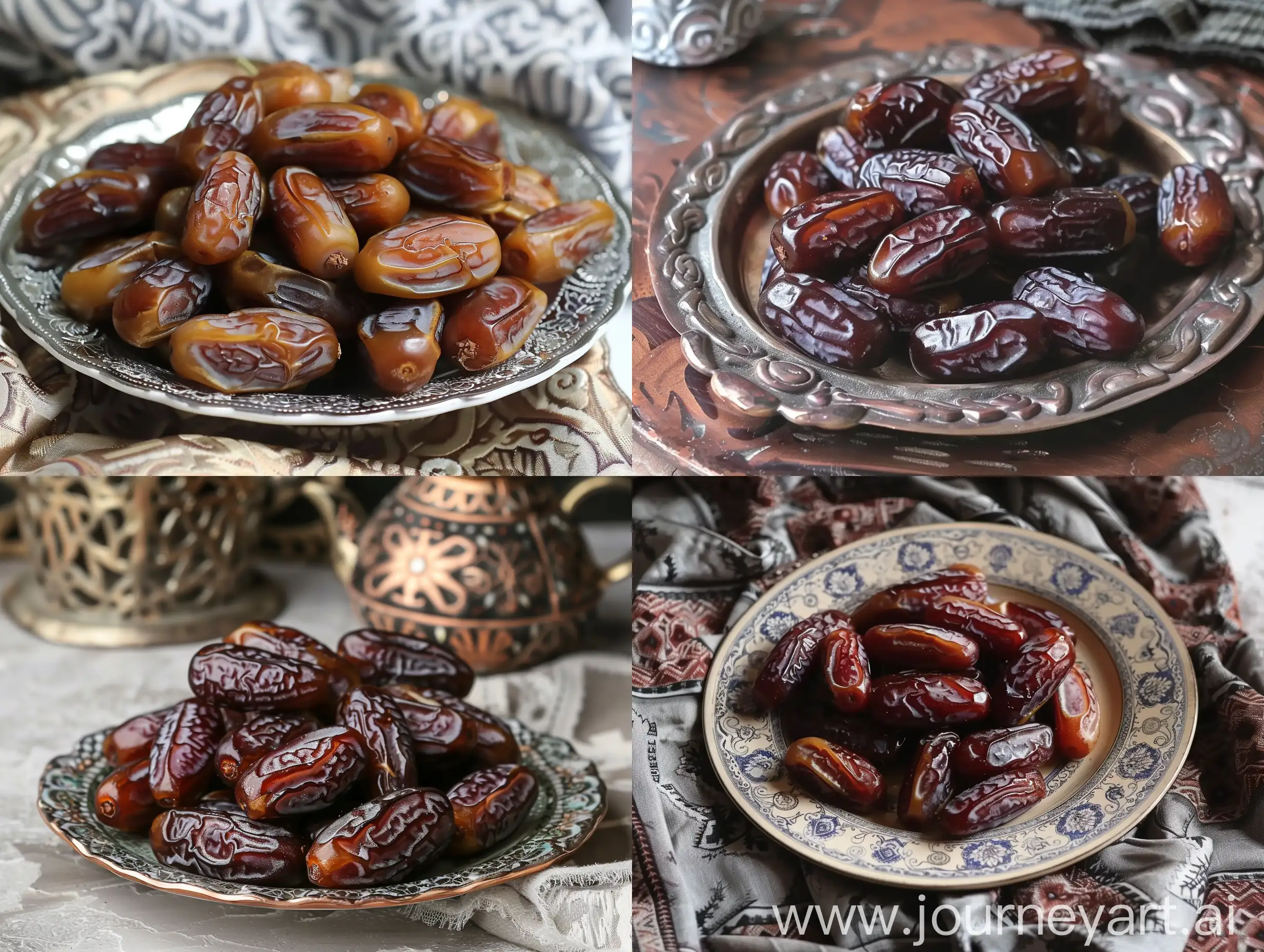 Traditional-Plate-of-Dates-Middle-Eastern-Culinary-Delight