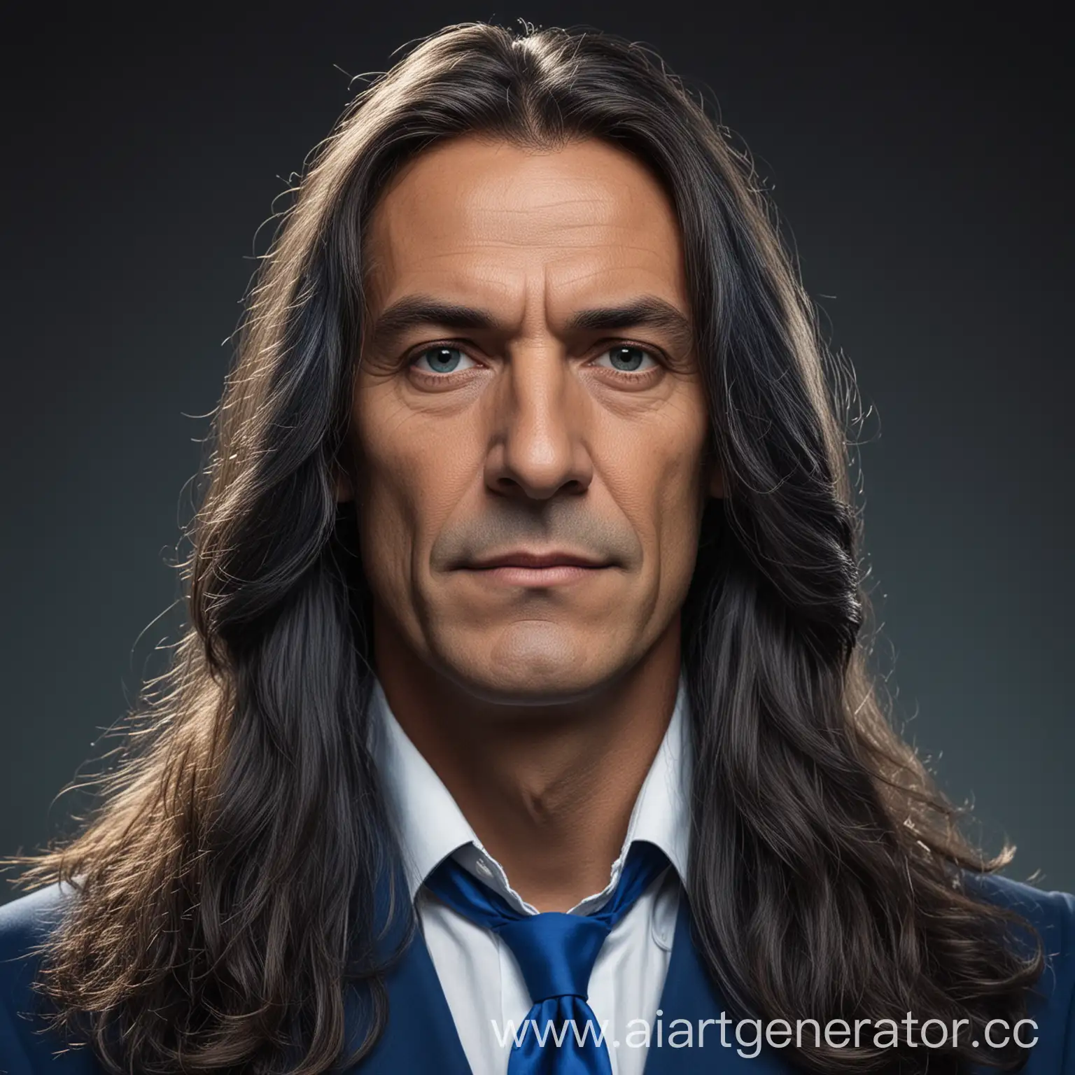Matelo-Grandro-President-of-the-Blue-Republic-with-Majestic-Long-Hair