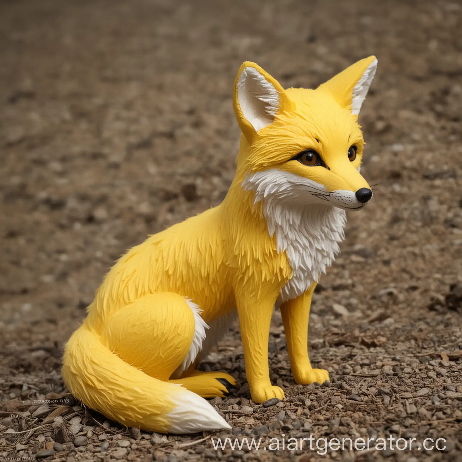 Yellow-Fox-in-Enchanted-Forest-Setting