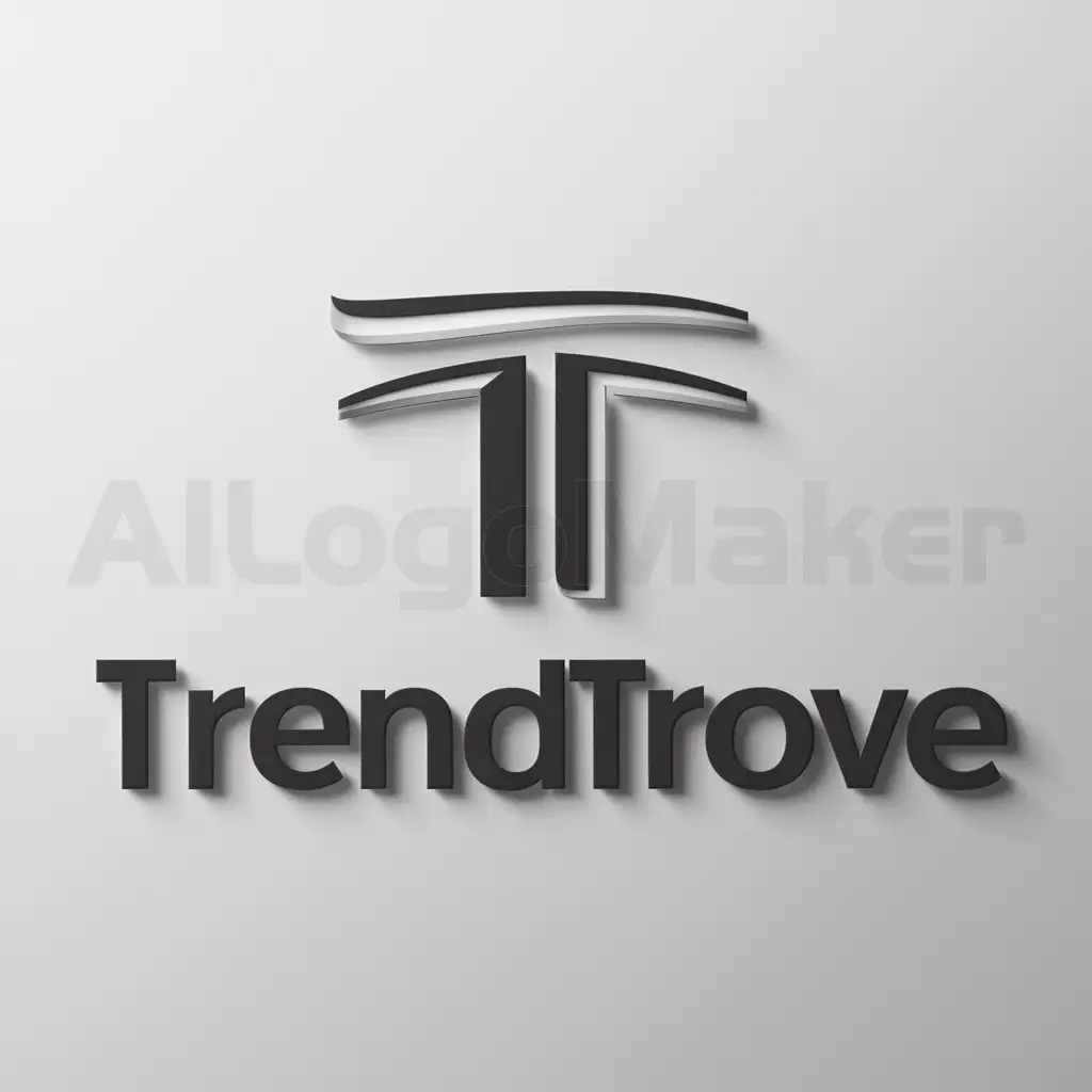 a logo design,with the text "TrendTrove", main symbol:TrendTrove,Moderate,be used in Others industry,clear background