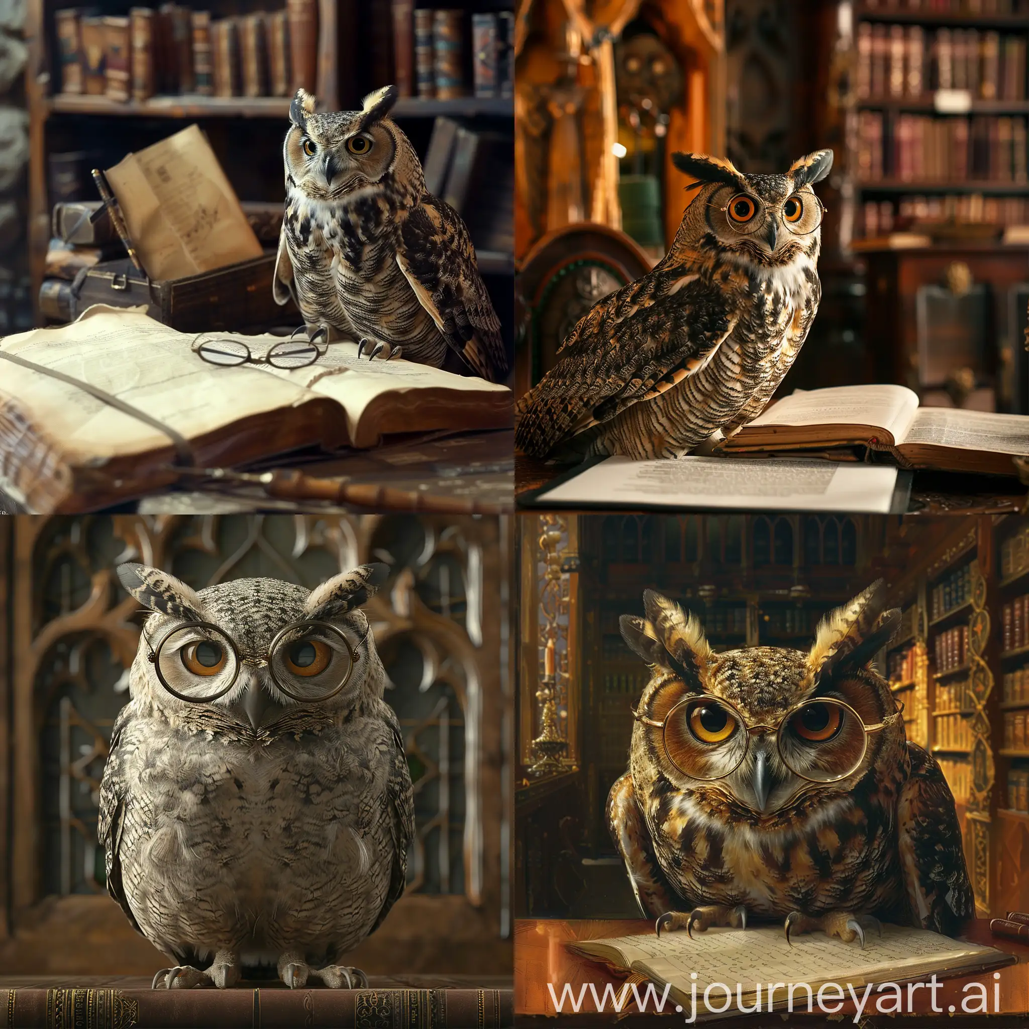 Wise-Owl-Notary-in-Medieval-Setting