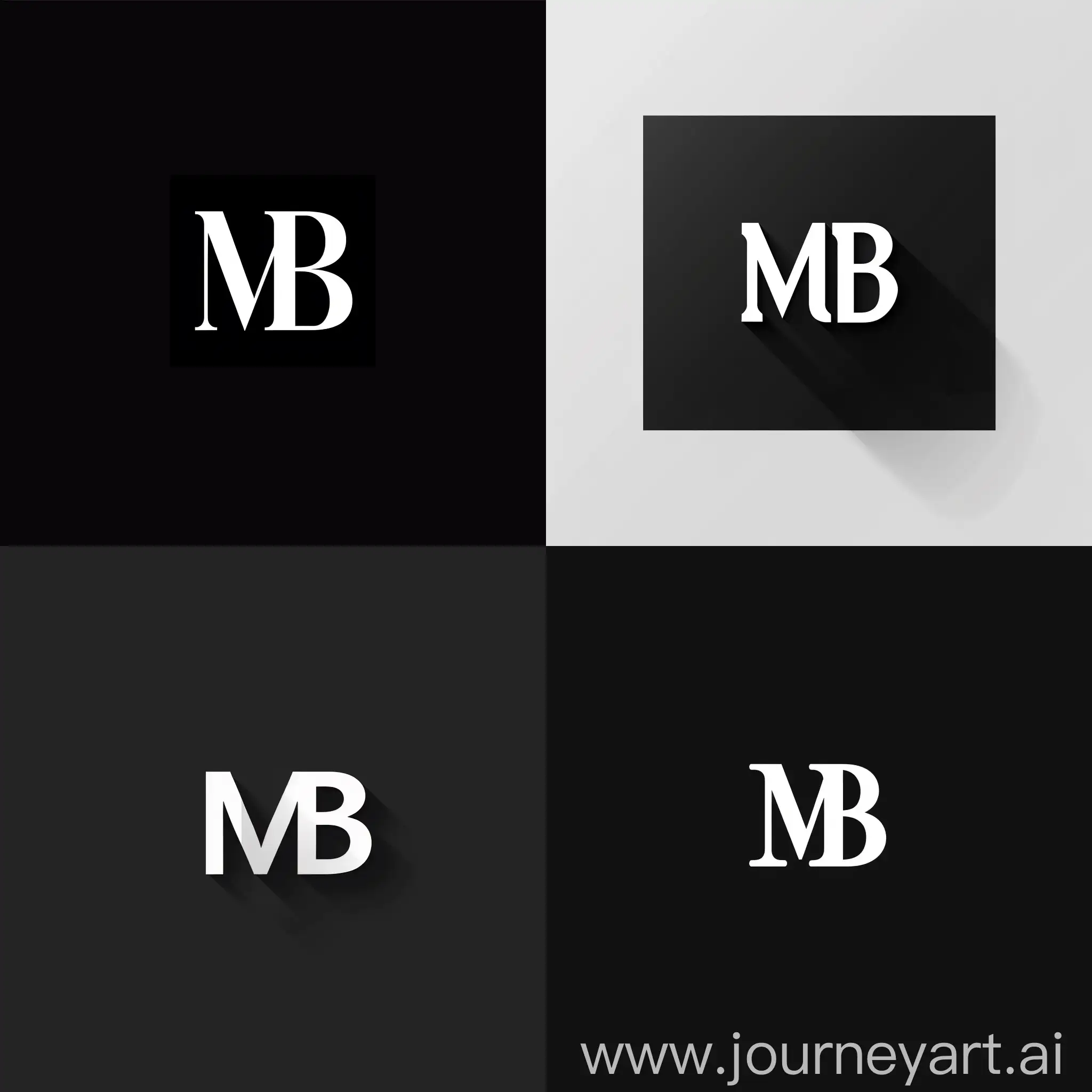 Stylish-Minimalist-Logo-Design-with-Interactive-MB-Letters-in-Black-and-White