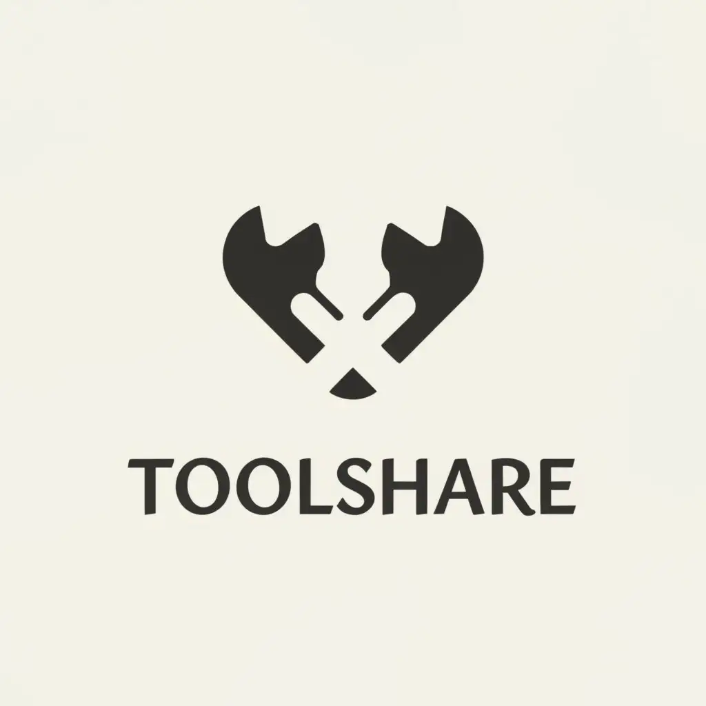 a logo design,with the text "Toolshare", main symbol:tool,Moderate,be used in Construction industry,clear background