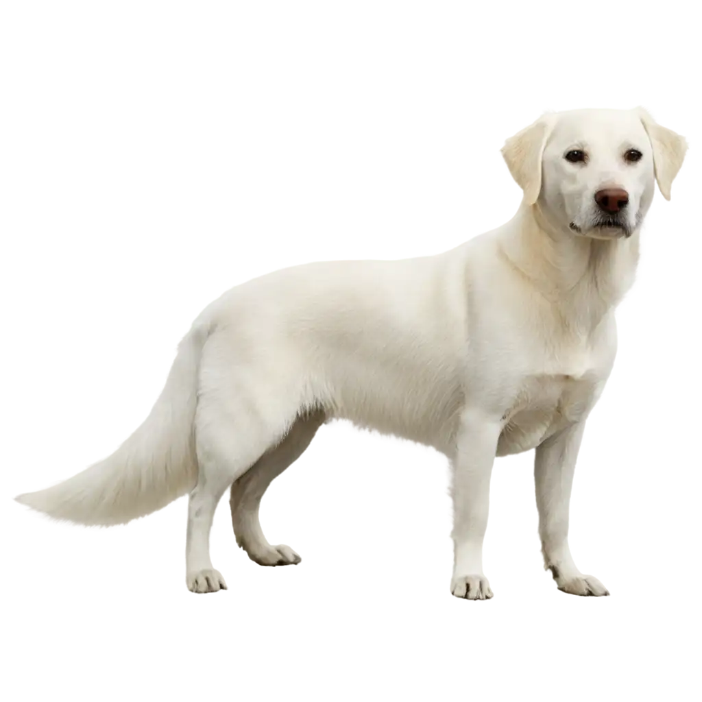 white dog