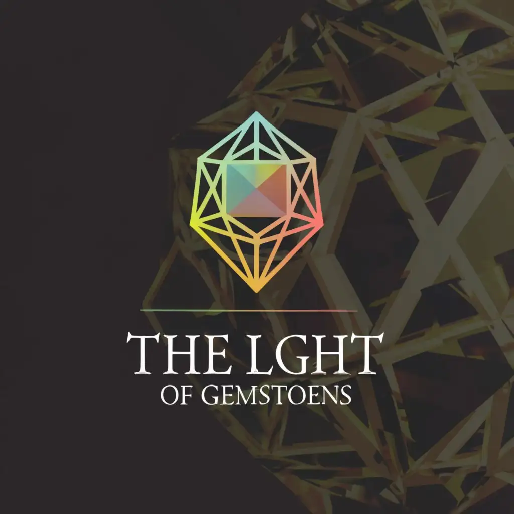 a logo design,with the text "The Light of Gemstones", main symbol:Dodecahedron,Moderate,be used in Technology industry,clear background