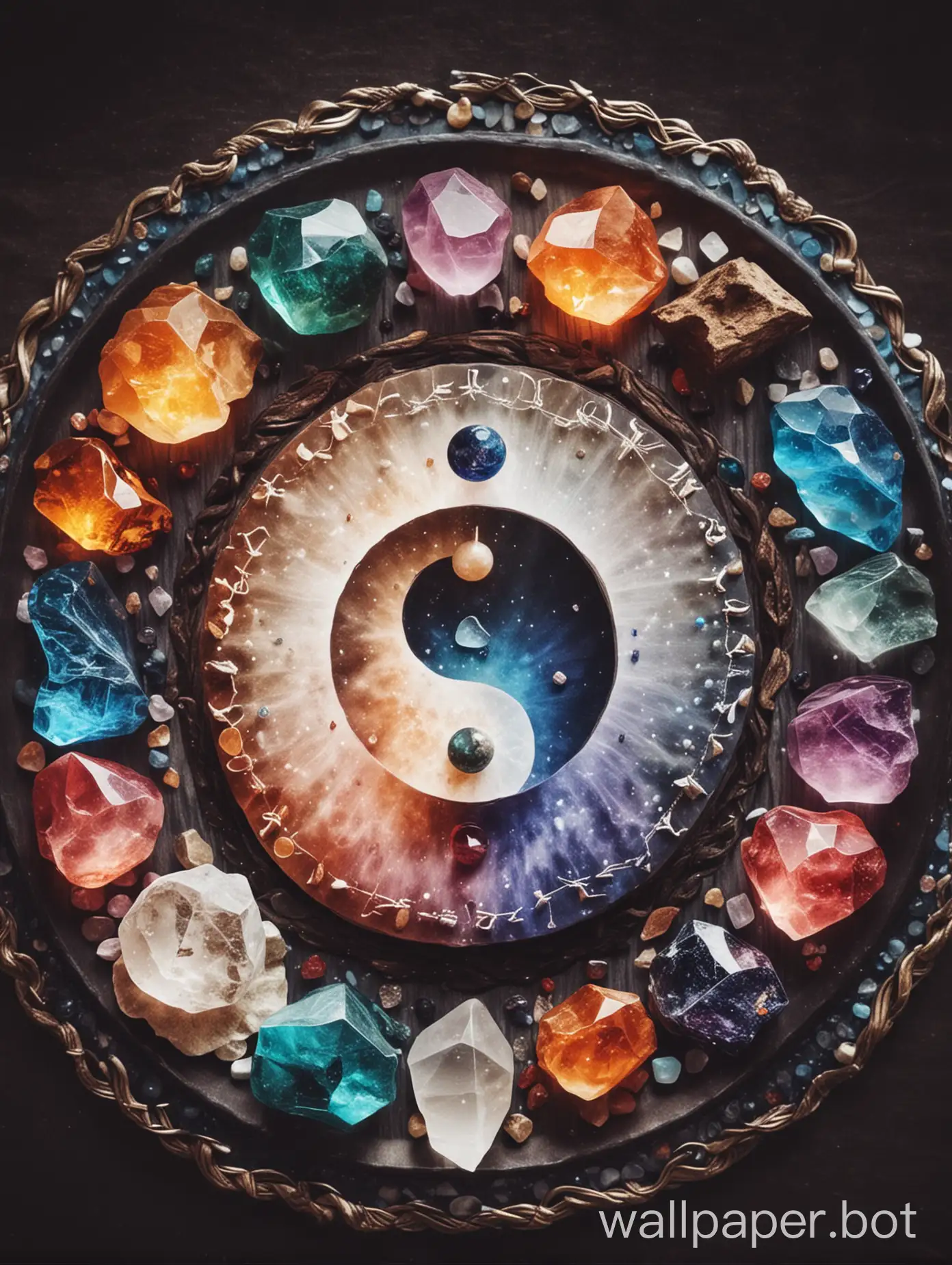 Spiritual-Yin-and-Yang-Twin-Flames-Embracing-Spirituality-with-Books-Crystals-and-Chakras