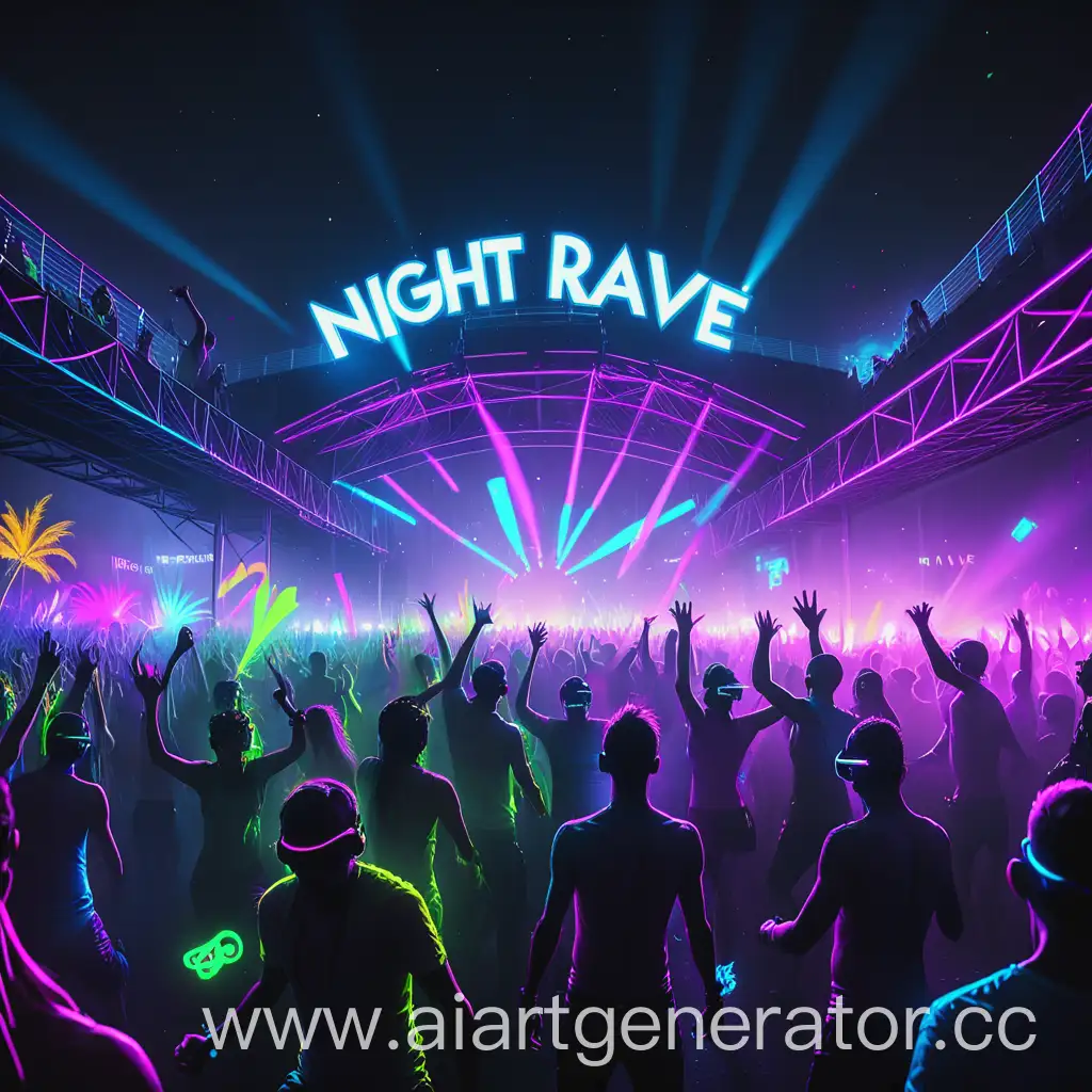 Vibrant-Night-Rave-Party-with-Neon-Lights-and-Dancing-Crowd