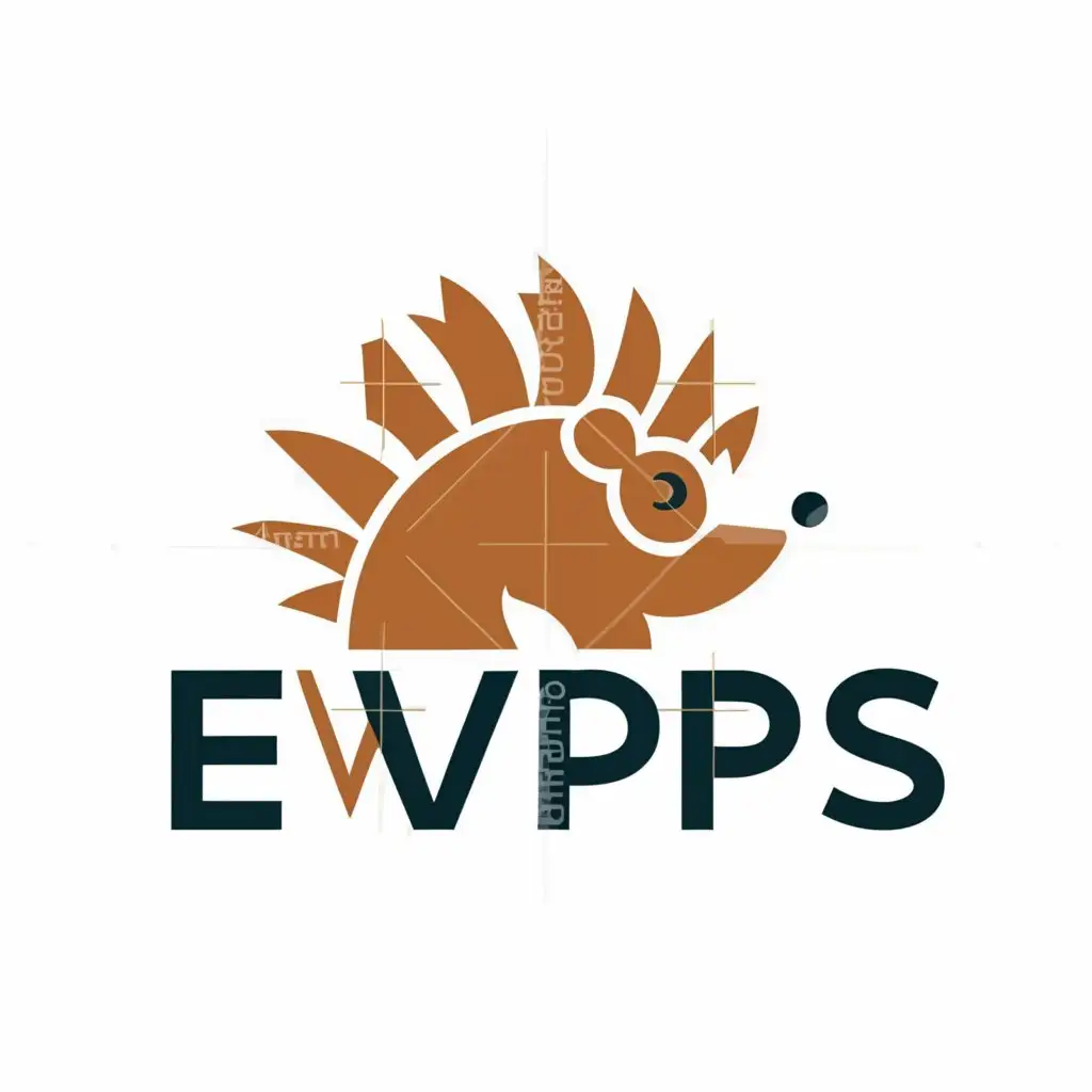 a logo design,with the text "EVPS", main symbol:HEDGEHOG,Moderate,be used in Retail industry,clear background