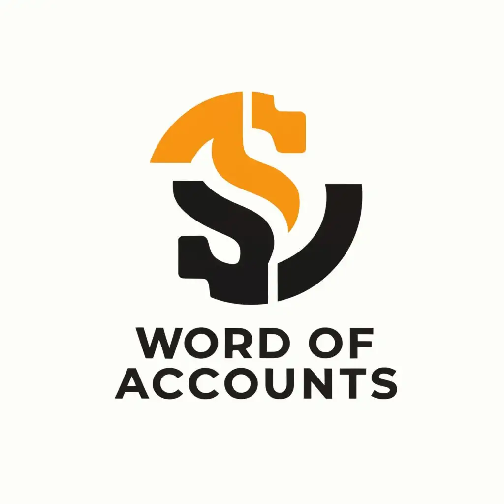 a logo design,with the text "World of Accounts", main symbol:Buying - Profitable!,Moderate,be used in Internet industry,clear background