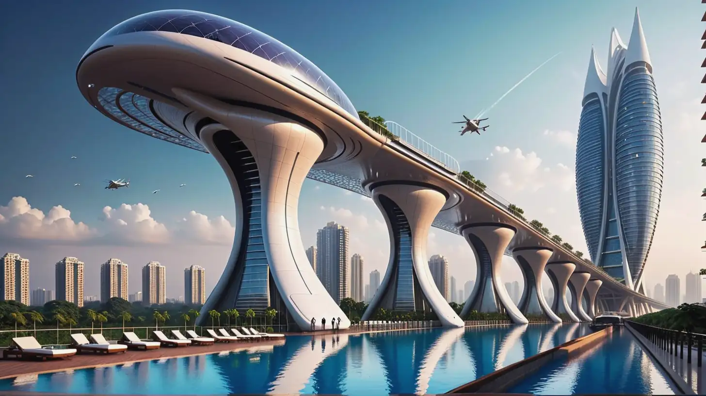 FUTURISTIC mega structures across Mumbai
