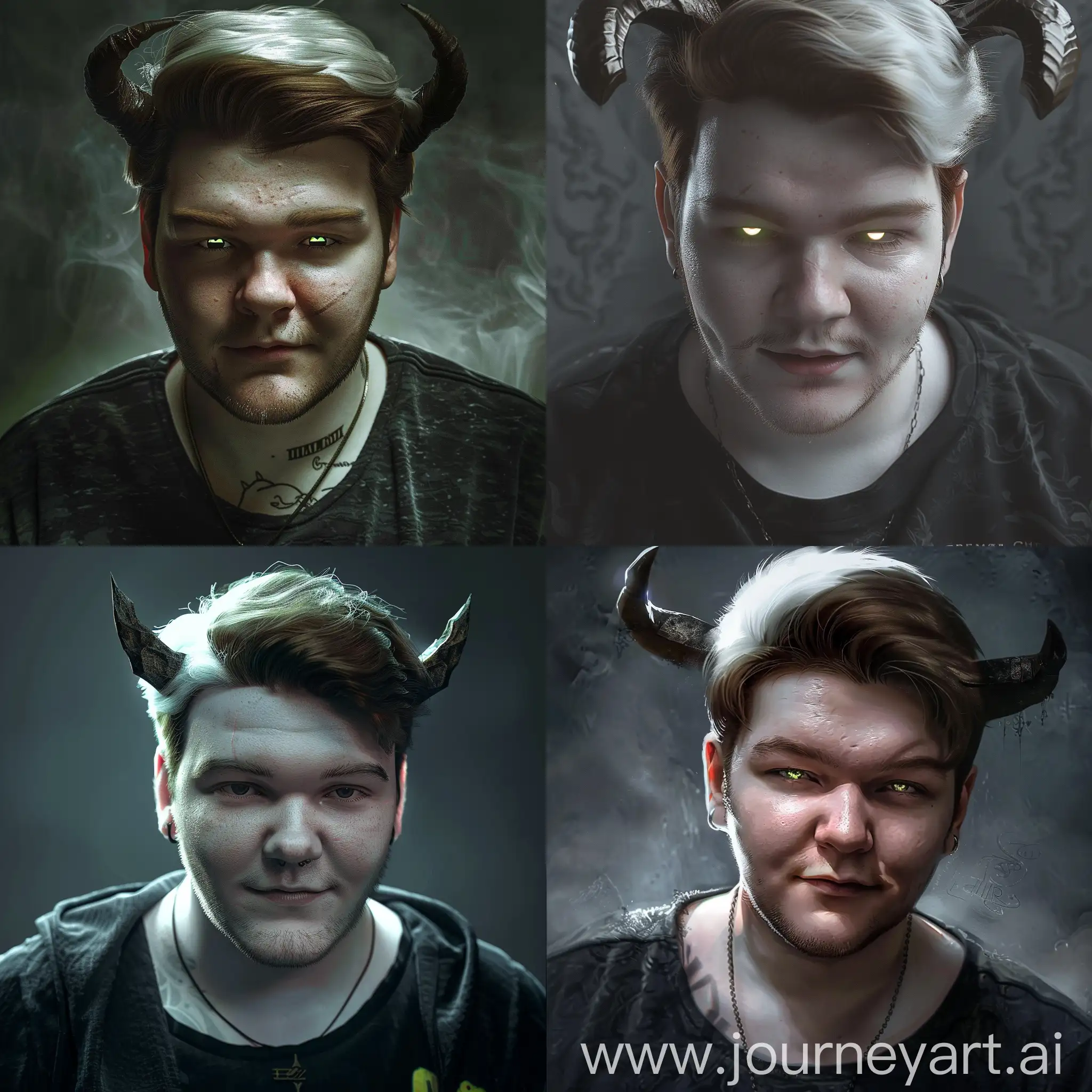white hair male demon with demon horns, Diablo 4 demon, with glowing black demon eyes, ultra quality, Diablo 4 style