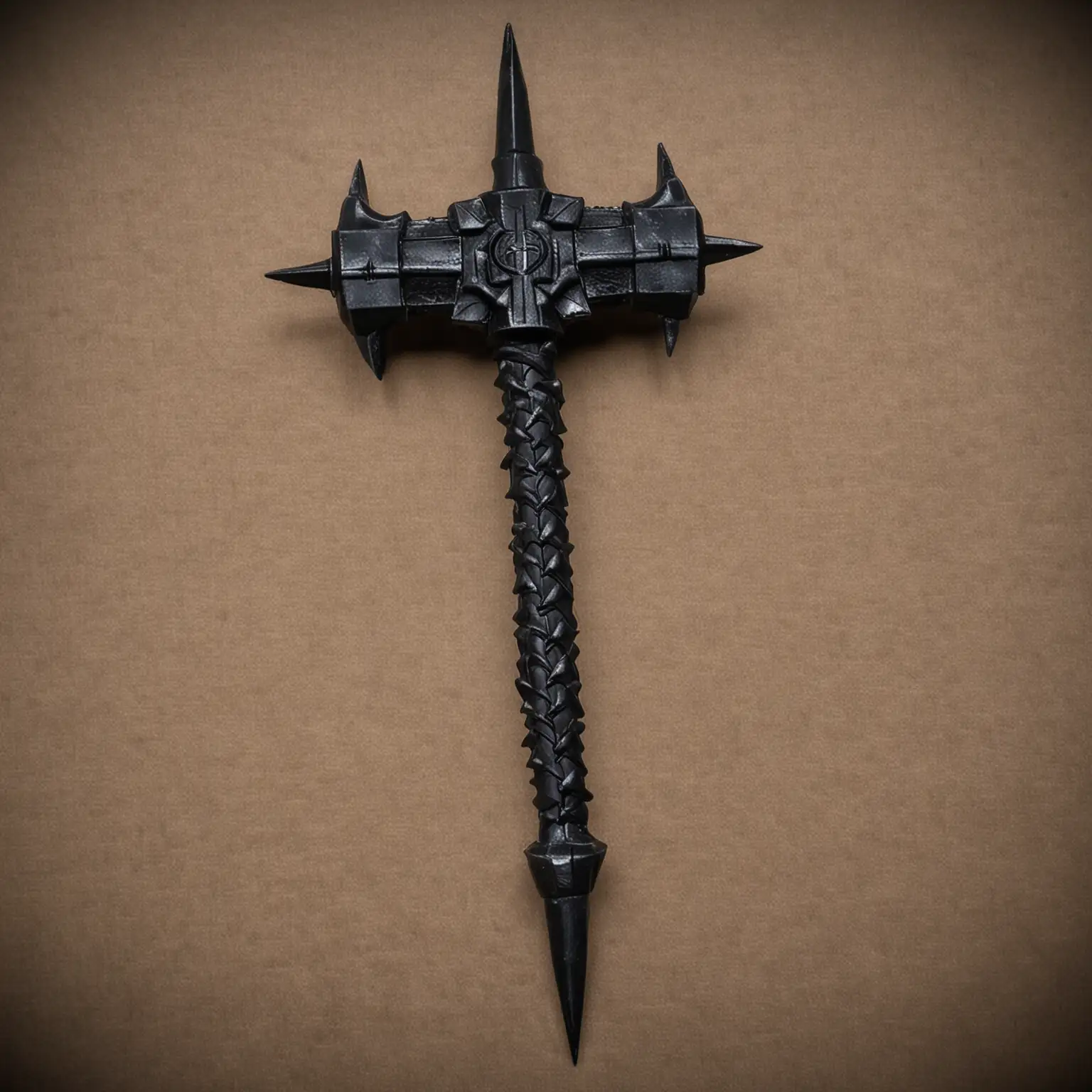HighQuality-Black-Battle-Hammer-with-Spikes