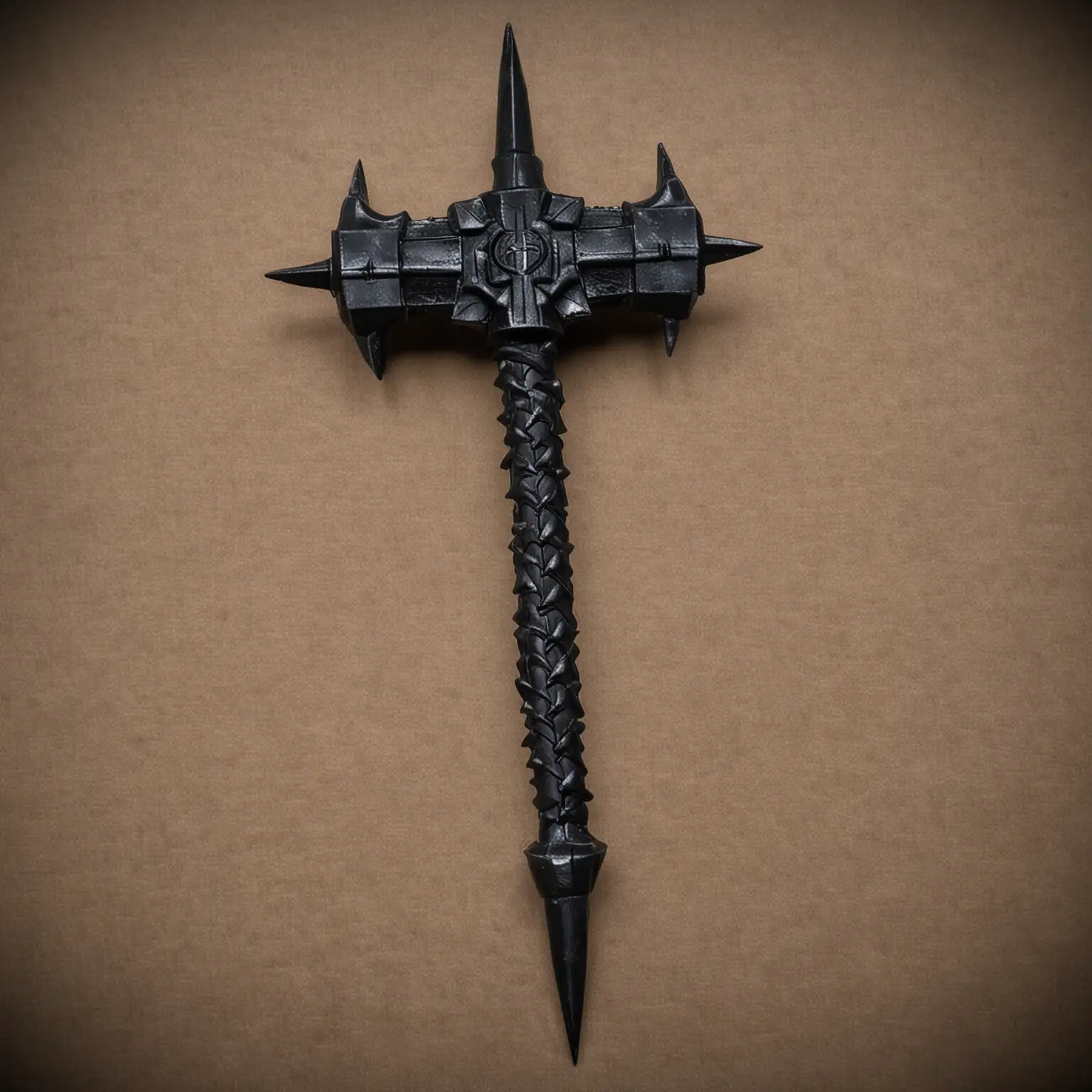 battle hammer, black, spikes, high quality