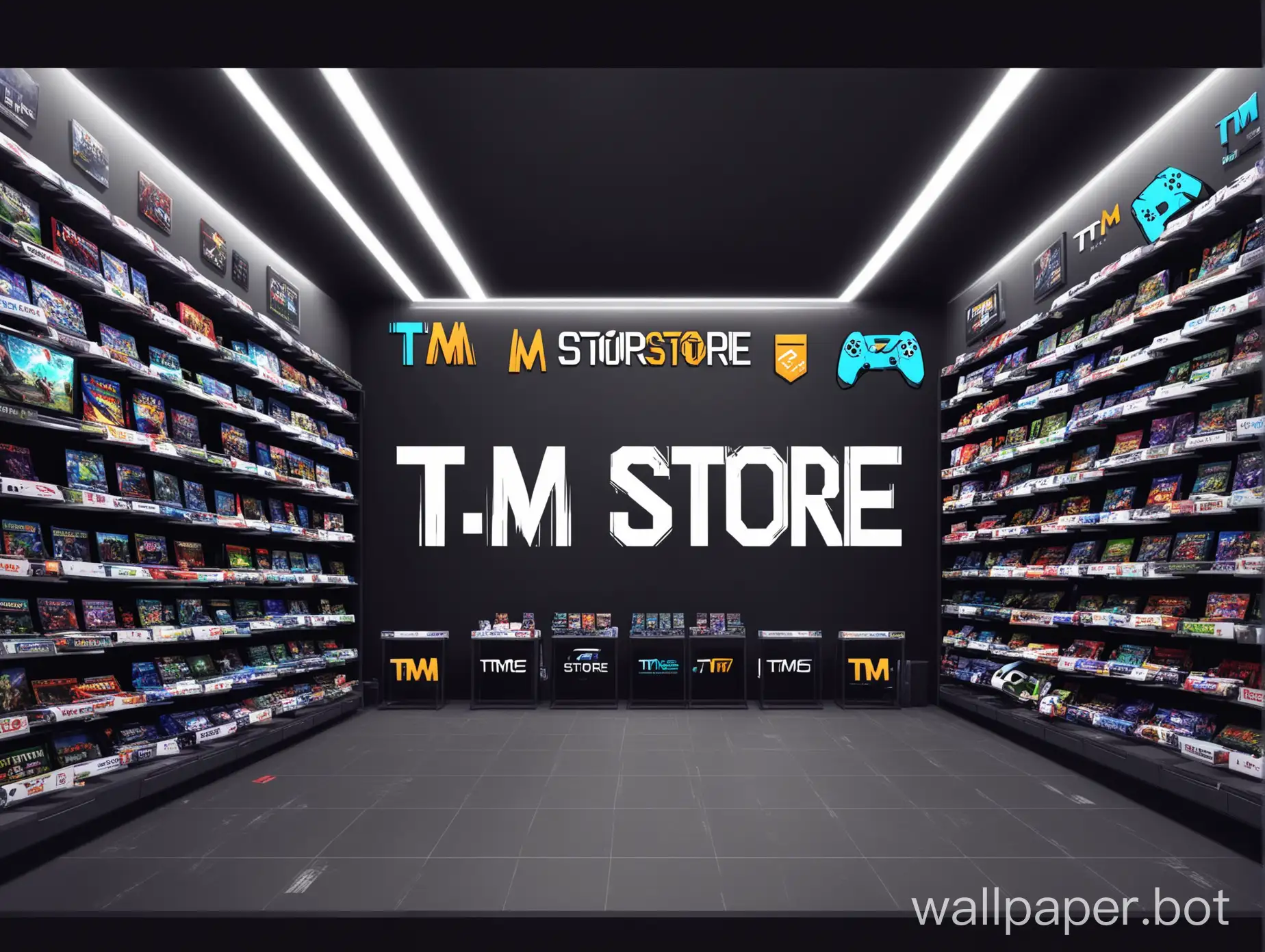 Gaming theme, with the inscription TM-Store