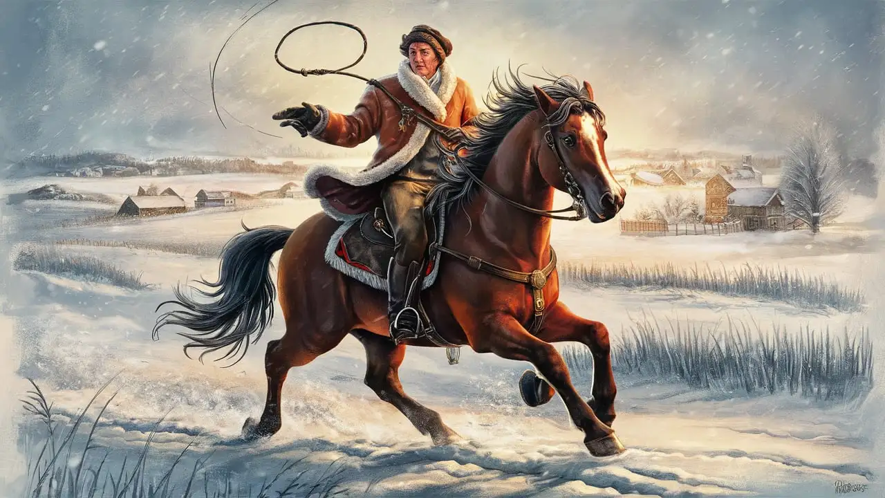 Equestrian Riding Before Christmas