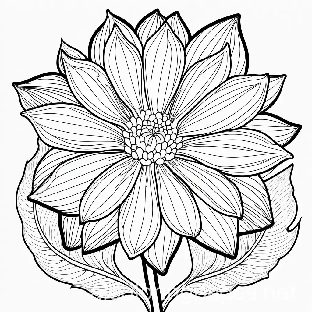 bioluminescent petal, Coloring Page, black and white, bold marker thick outline, no grey shadings, white plain background, Simplicity, Ample White Space. The background of the coloring page is plain white. The outlines of all the subjects are easy to distinguish., Coloring Page, black and white, line art, white background, Simplicity, Ample White Space. The background of the coloring page is plain white to make it easy for young children to color within the lines. The outlines of all the subjects are easy to distinguish, making it simple for kids to color without too much difficulty
