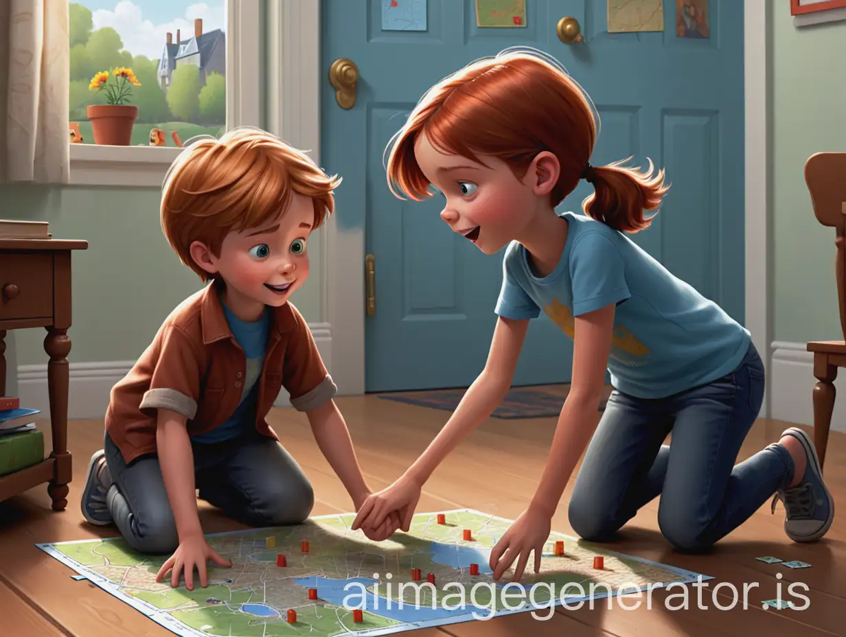 She immediately ran to her best friend, Max, who lived next door. Max was a smart boy with a knack for solving puzzles, and together, they decided to follow the map. 