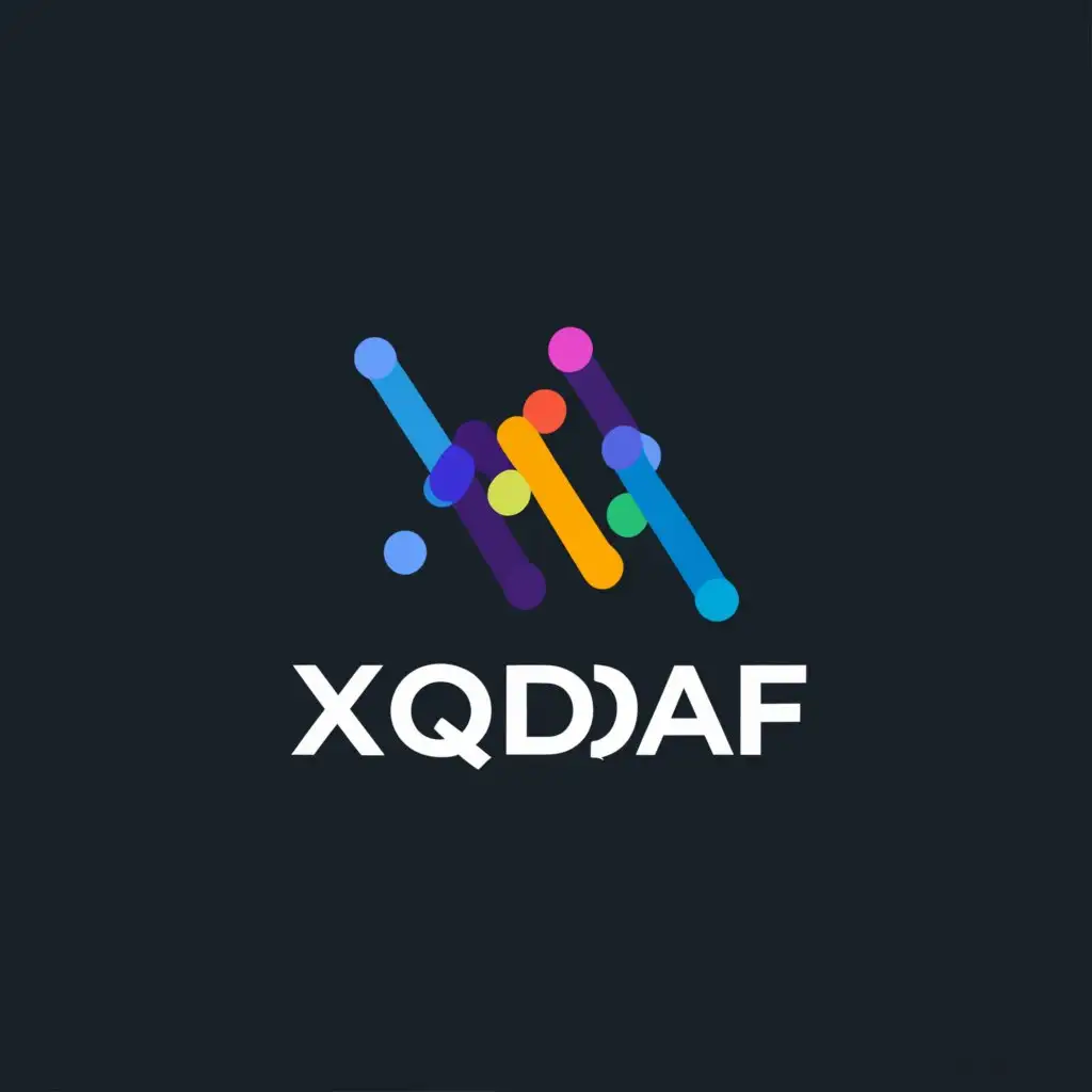 a logo design,with the text "xQDAF", main symbol:Data Analysis,Moderate,be used in Automotive industry,clear background