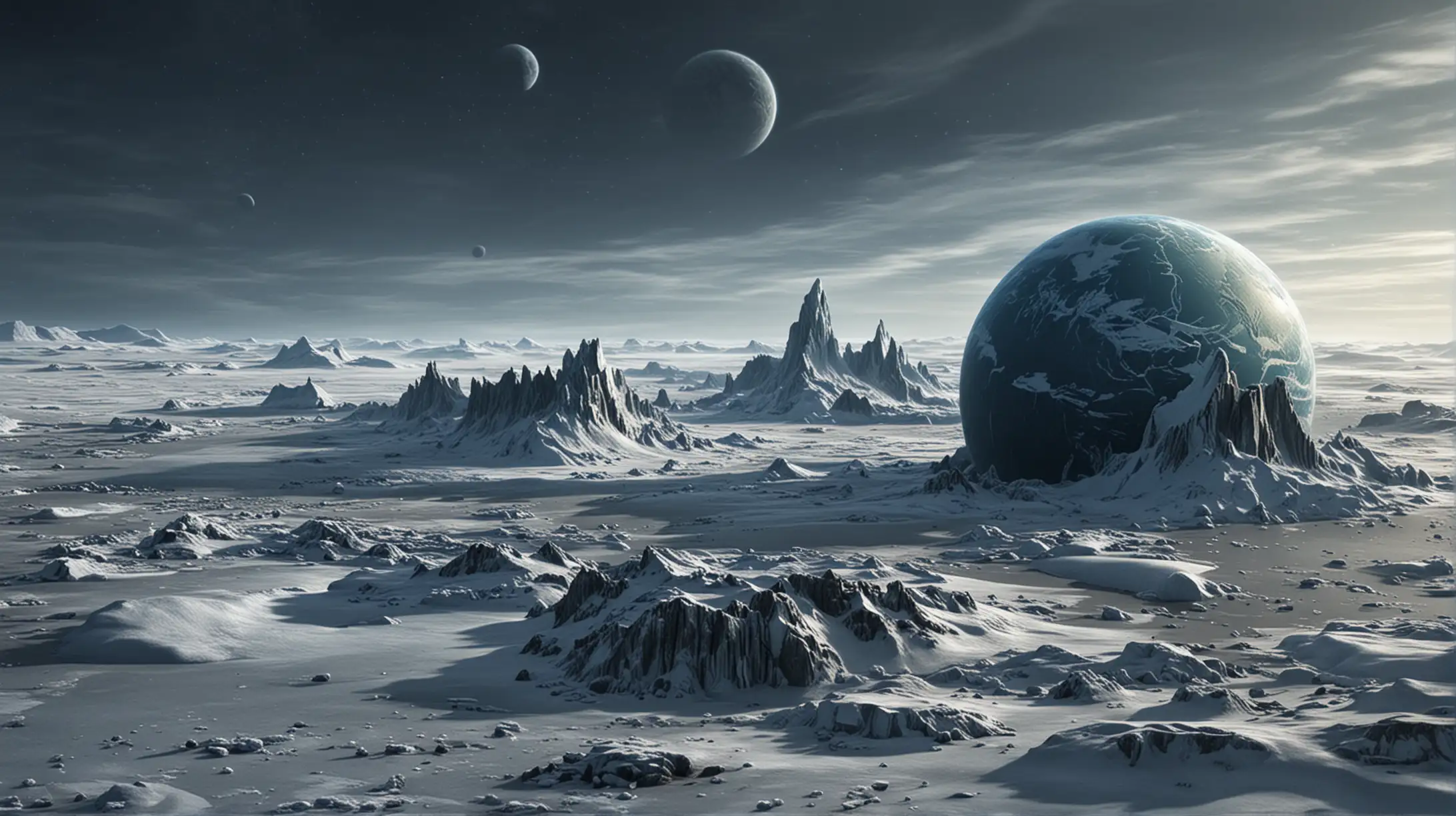 Ice Planet with Habitable Equatorial Zone