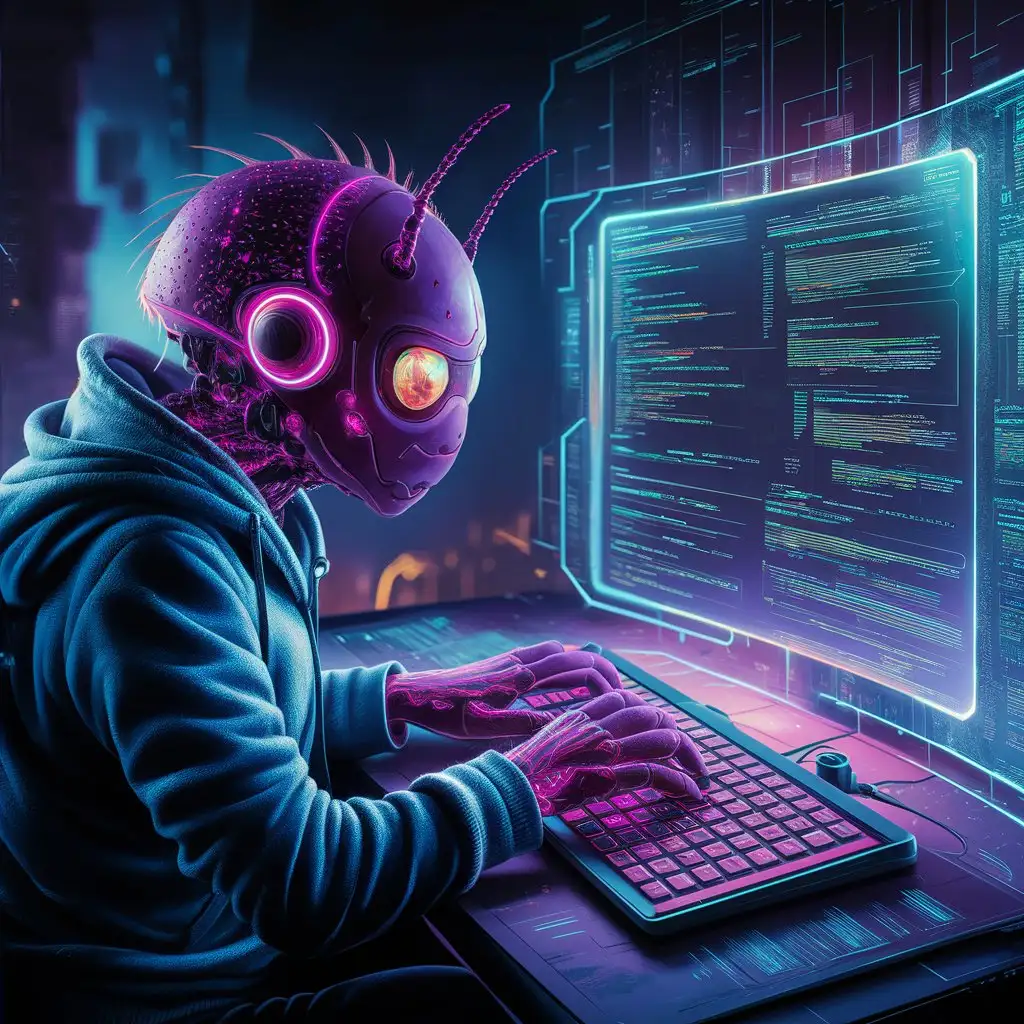 Purple-Beetle-Programmer-Exploring-Cryptocurrency