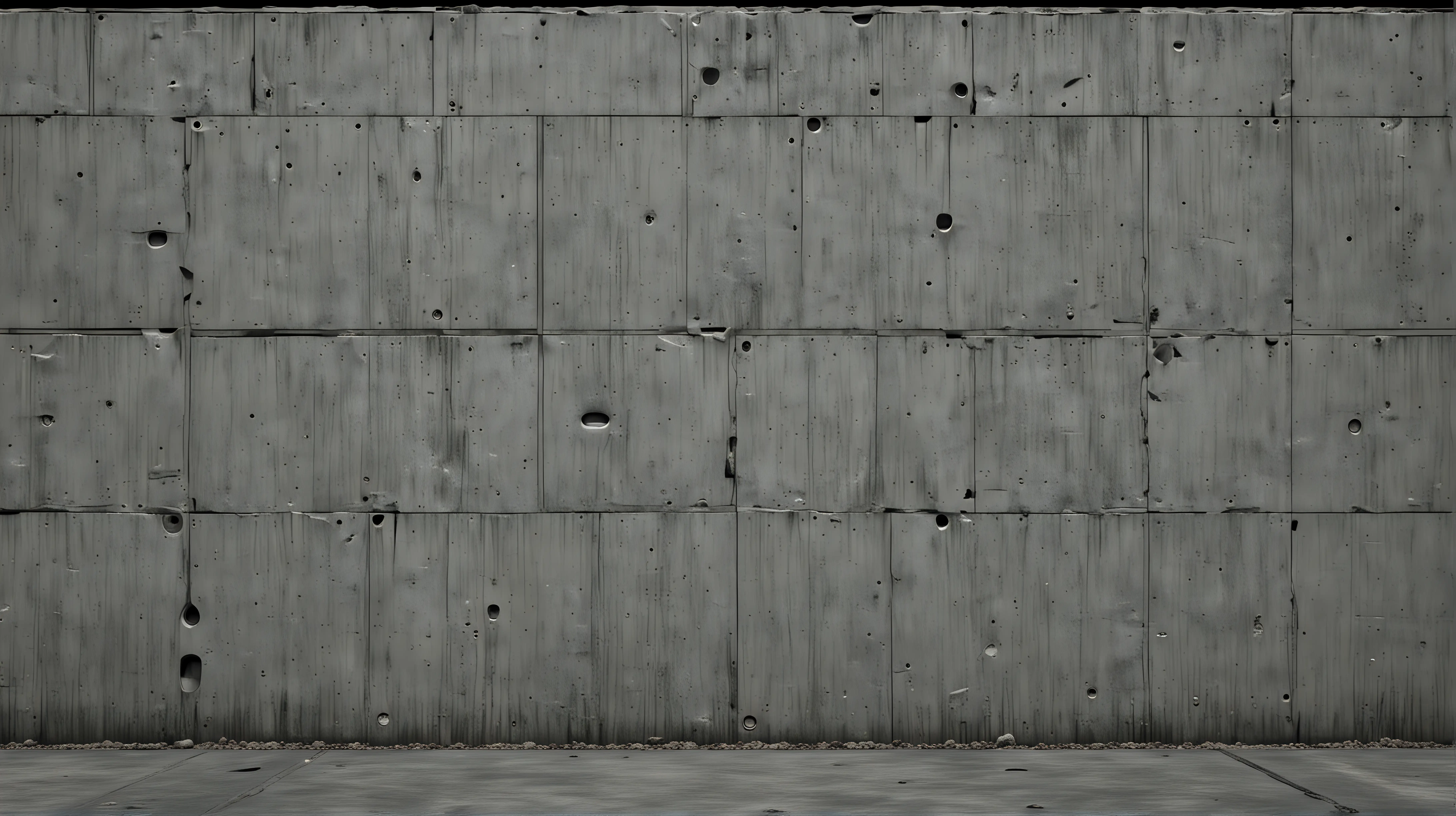 SciFi Concrete Wall with Futuristic Elements