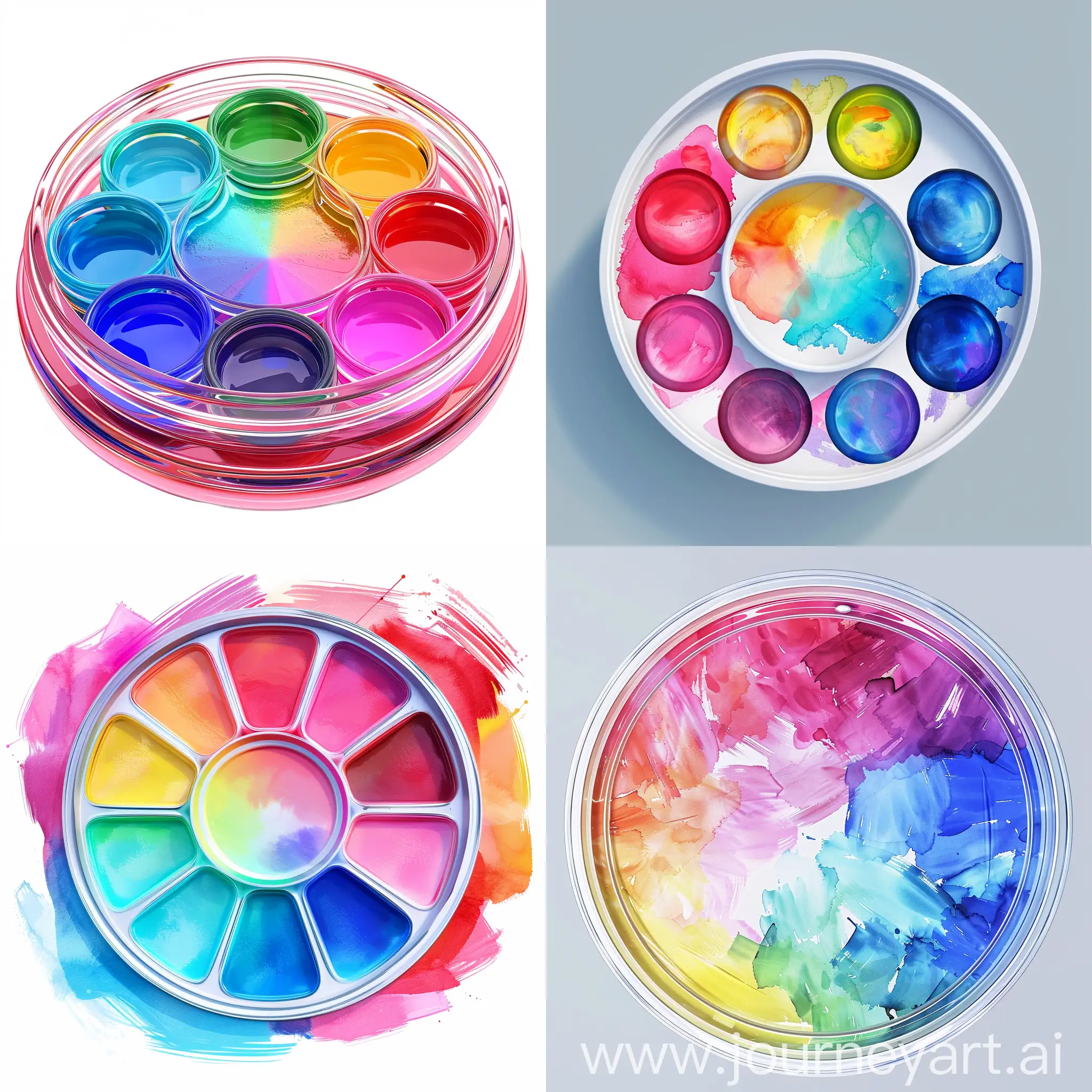 Circular-Watercolor-Paint-Kit-with-Vibrant-Colors-and-Gradients