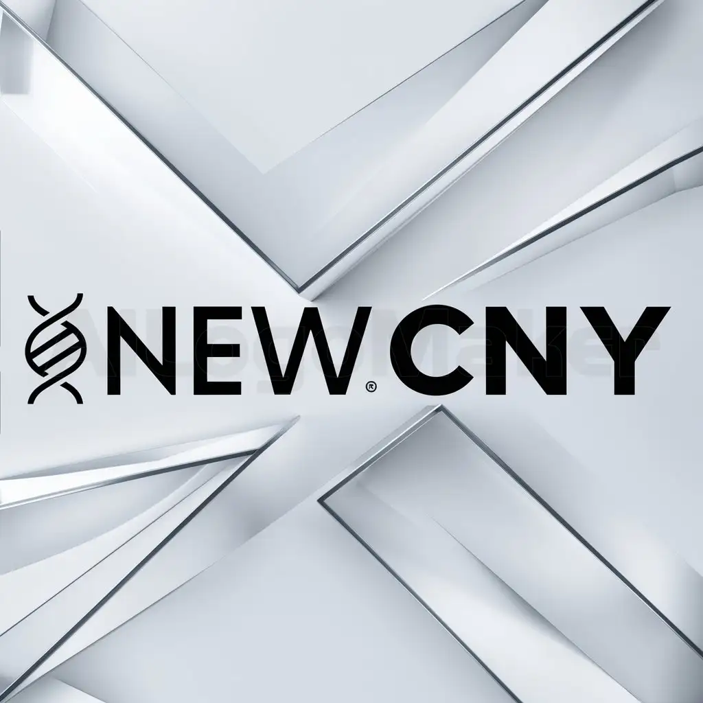a logo design,with the text "NewCny", main symbol:science,Minimalistic,be used in Technology industry,clear background