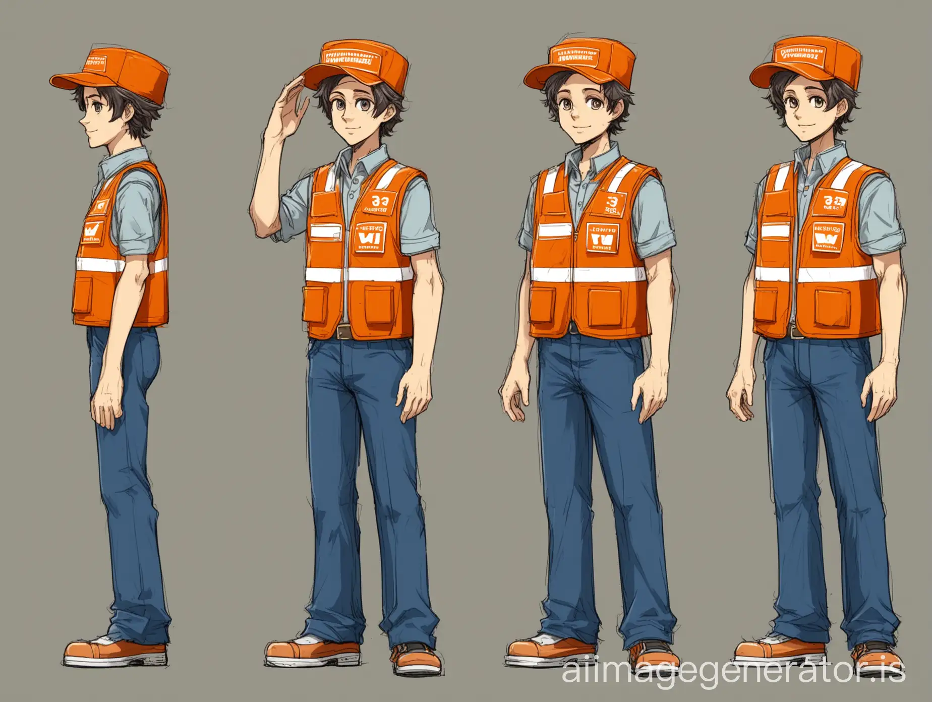 Volunteer-Marzipanhead-Character-Design-in-Hat-and-Vest