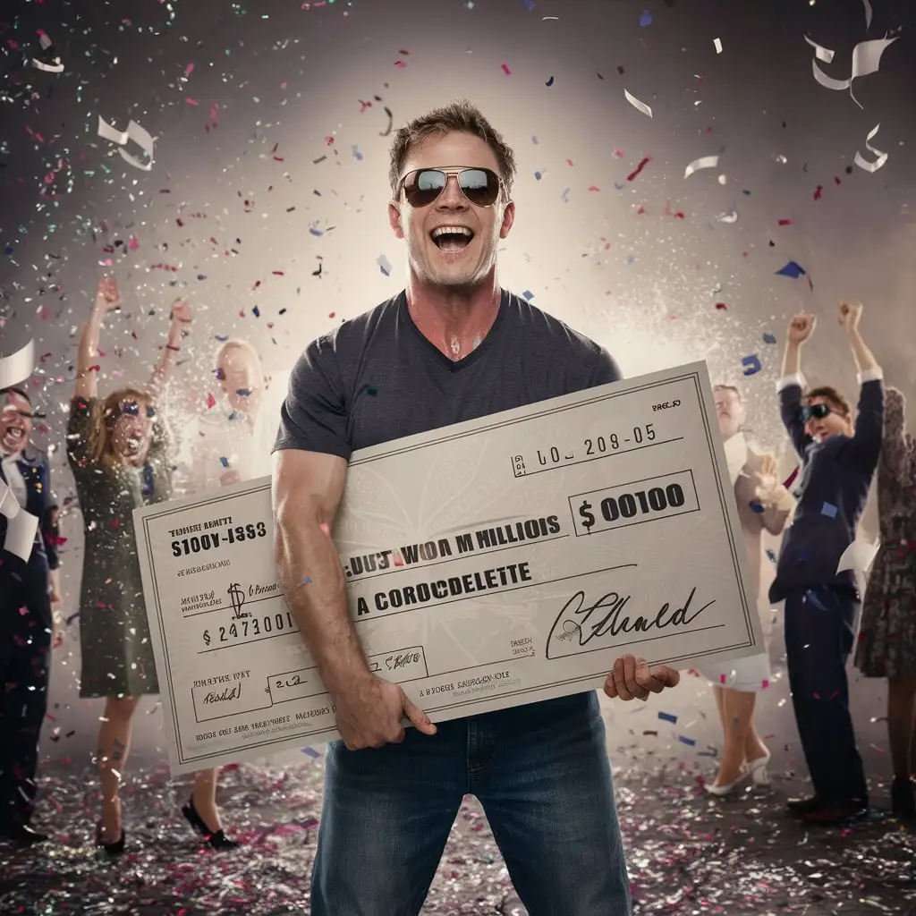 Excited-Winner-Holding-Million-Dollar-Check