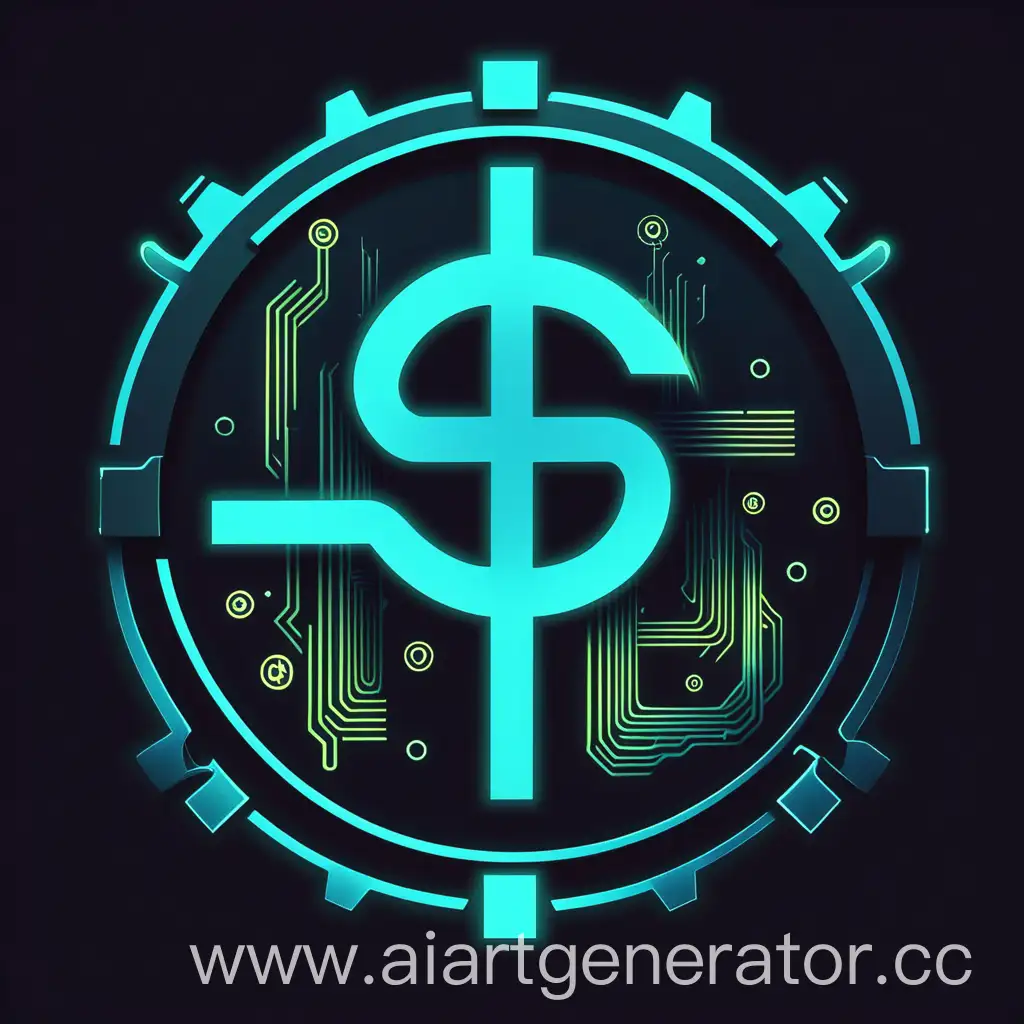 cyberpunk style, note symbol, AI symbols