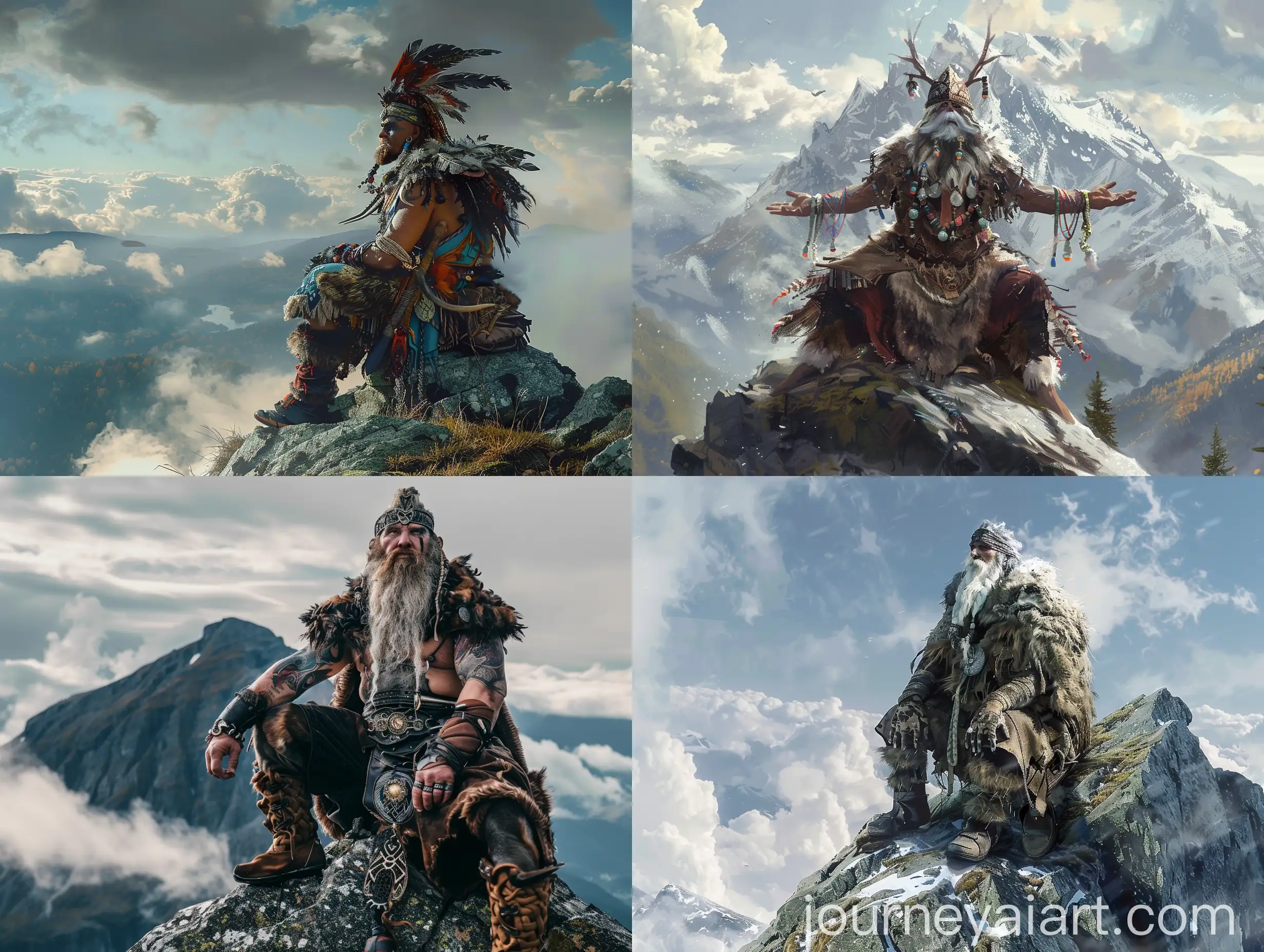 Powerful-Nordic-Shaman-Gonagas-in-Full-Glory-atop-Sacred-Mountain