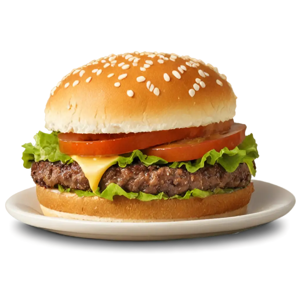 Delicious-Burger-PNG-Mouthwatering-Image-of-a-Perfectly-Crafted-Burger