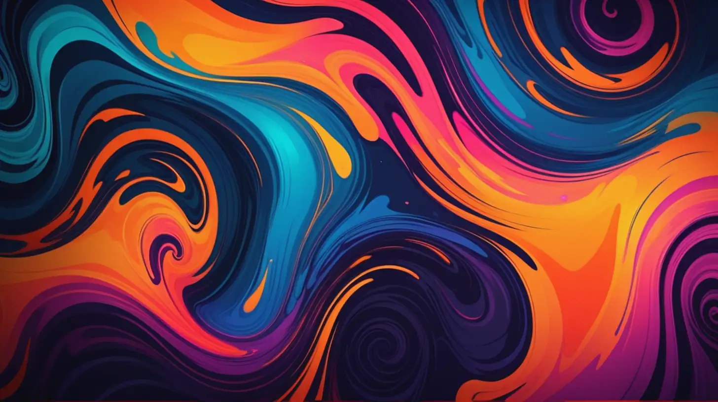 Vibrant Sunset Colors Wallpaper Mesmerizing Melty Swirls