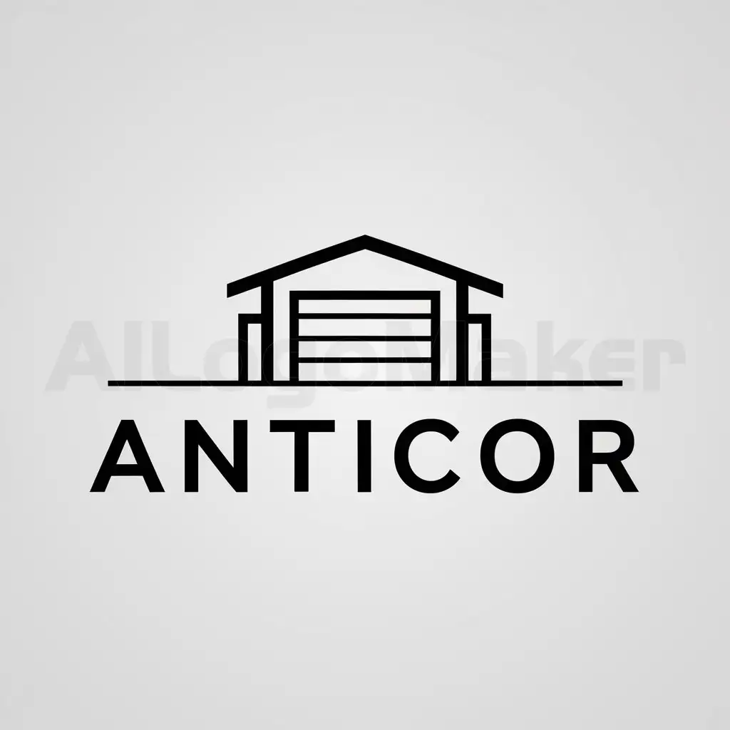 a logo design,with the text "Anticor", main symbol:Garage,Moderate,be used in Automotive industry,clear background
