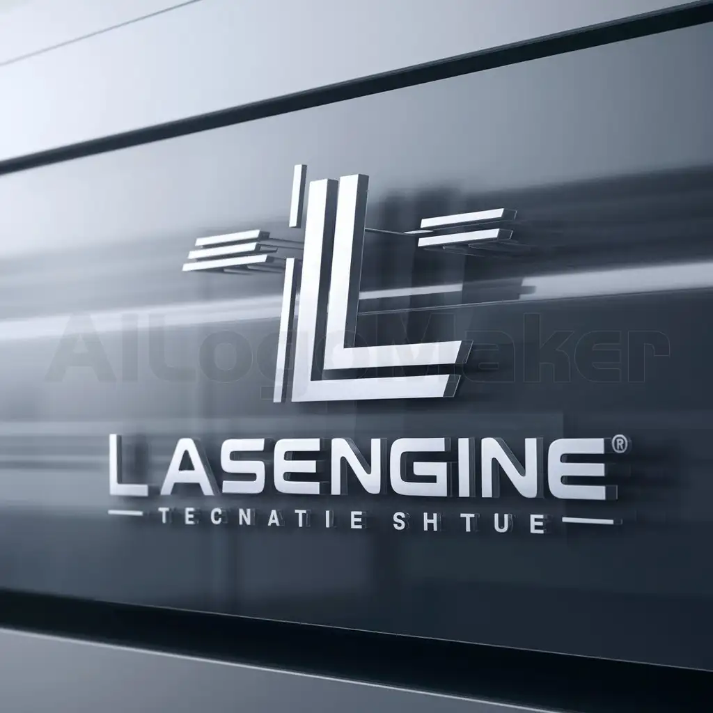 a logo design,with the text "lasengine", main symbol:L,Moderate,be used in Others industry,clear background