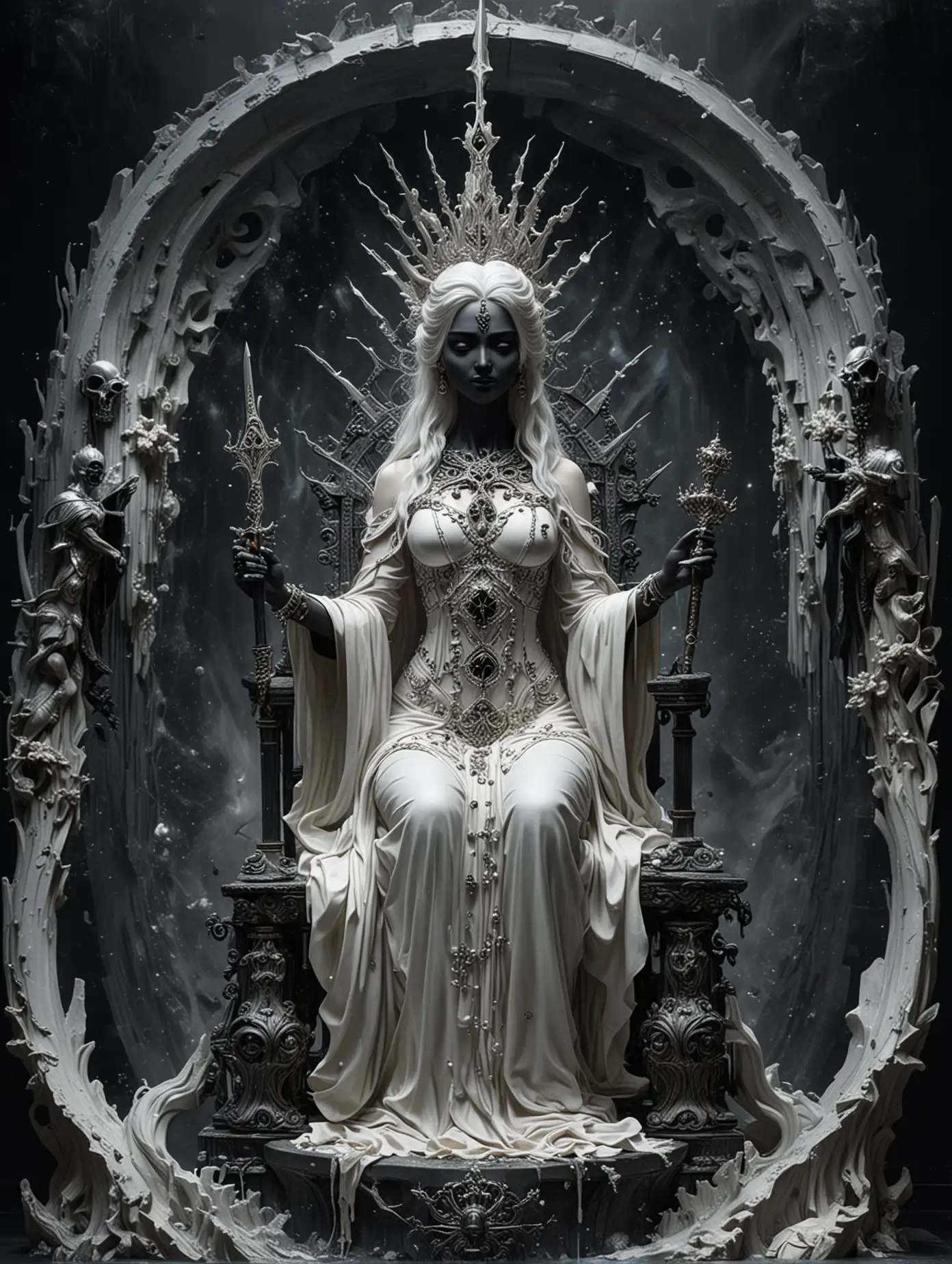 Cosmic-Goddess-on-High-Throne-with-Carved-Sword-and-Icy-Crown