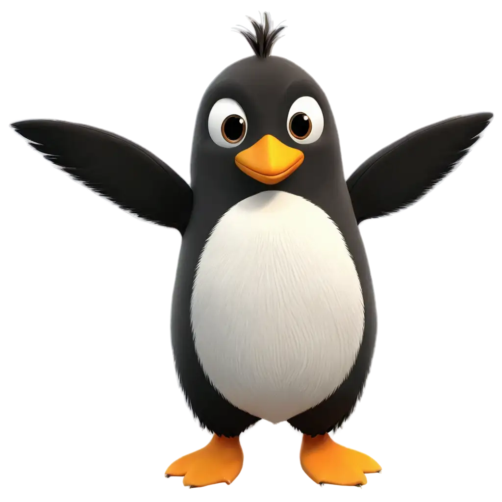 Playful-Cartoon-Penguin-PNG-Create-Adorable-64x64-Pixel-Art