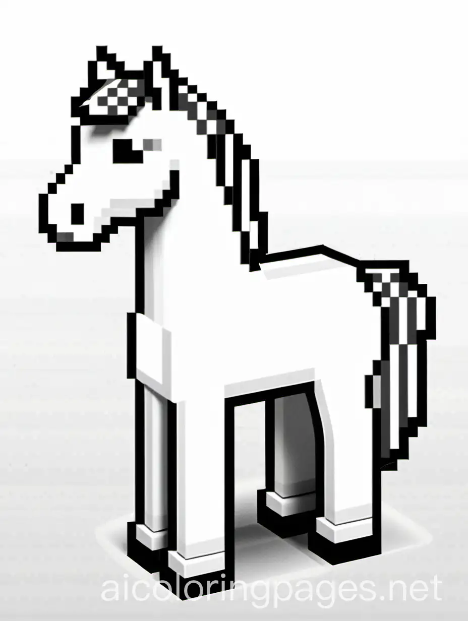 Minecraft-Horse-Coloring-Page-Simple-Line-Art-for-Kids