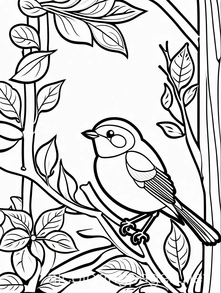 Simple-Robin-Coloring-Page-EasytoColor-Line-Art