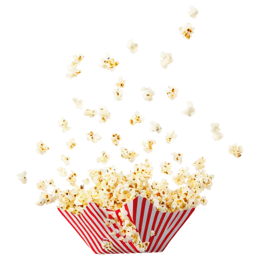 Vivid-Flying-Popcorn-PNG-A-Whimsical-Delight-for-Digital-Creatives