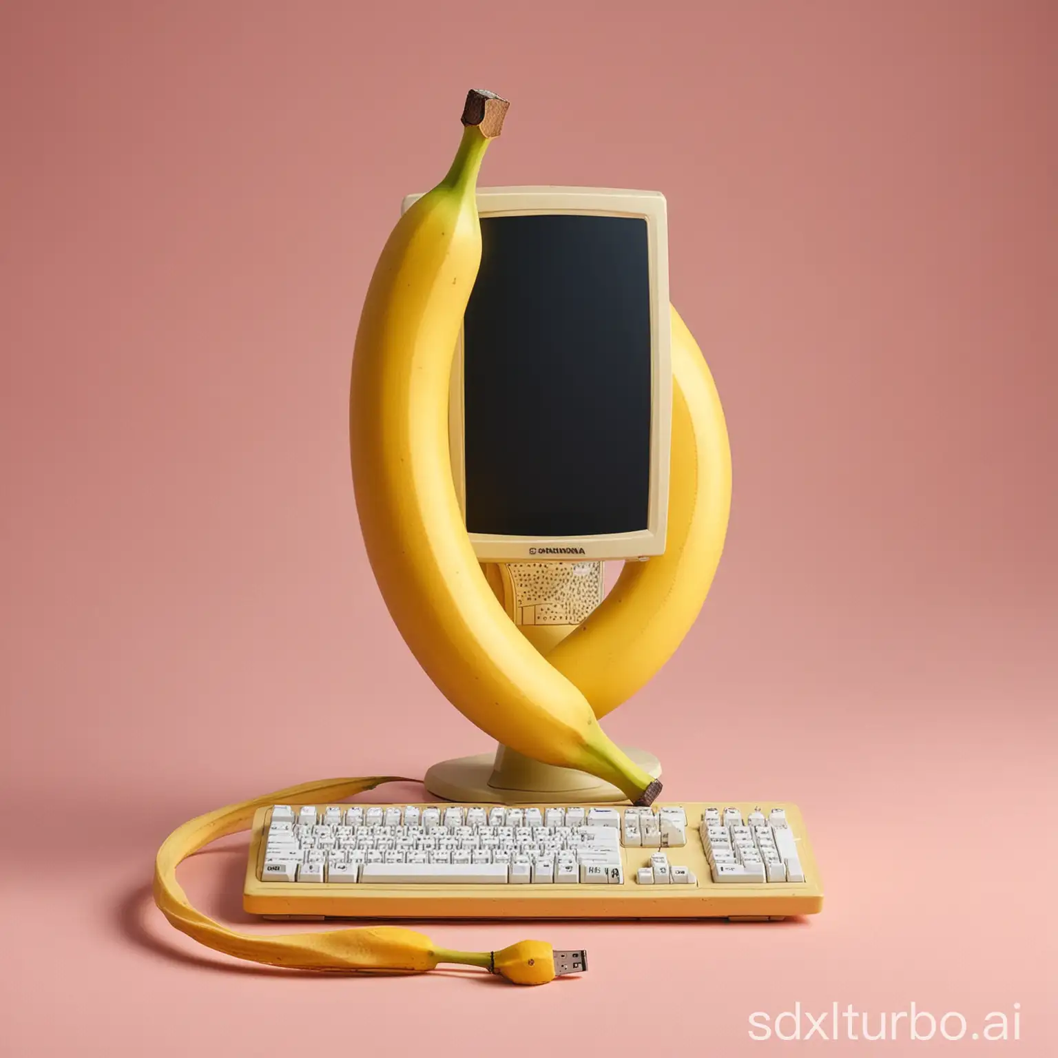 computer banana