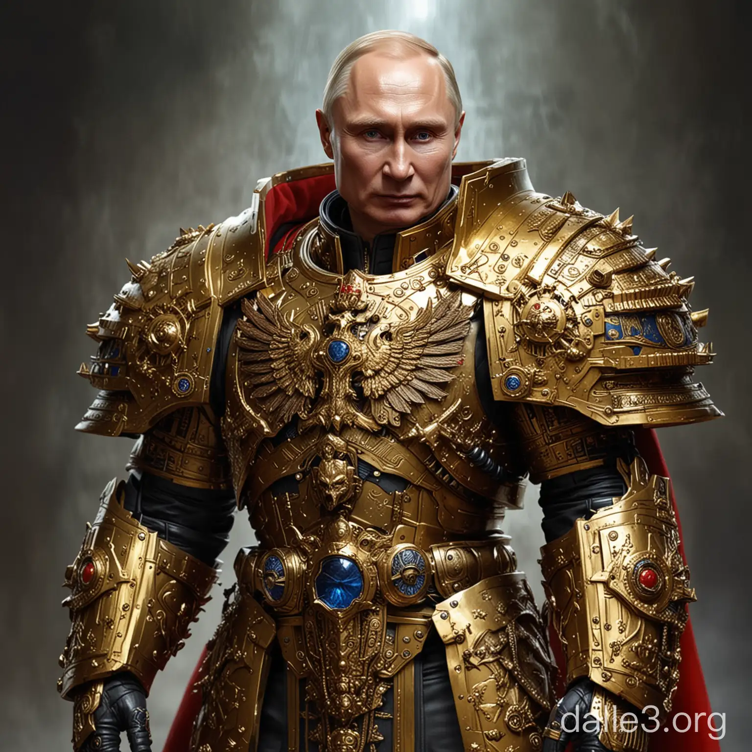 Vladimir Putin Portrayed as the Warhammer 40000 Emperor in Majestic ...