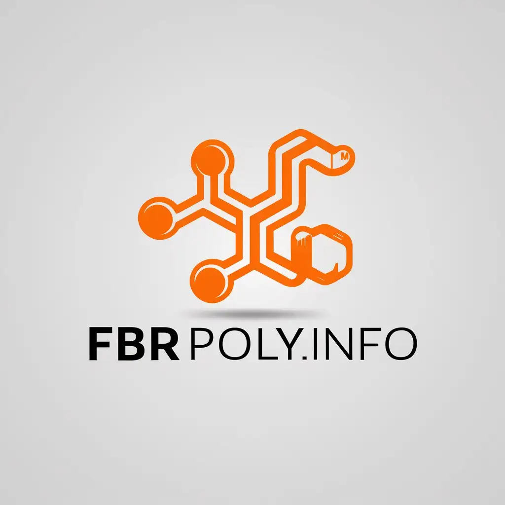 a logo design,with the text "FBRPolyInfo", main symbol:Polymer chemistry,Moderate,be used in Technology industry,clear background