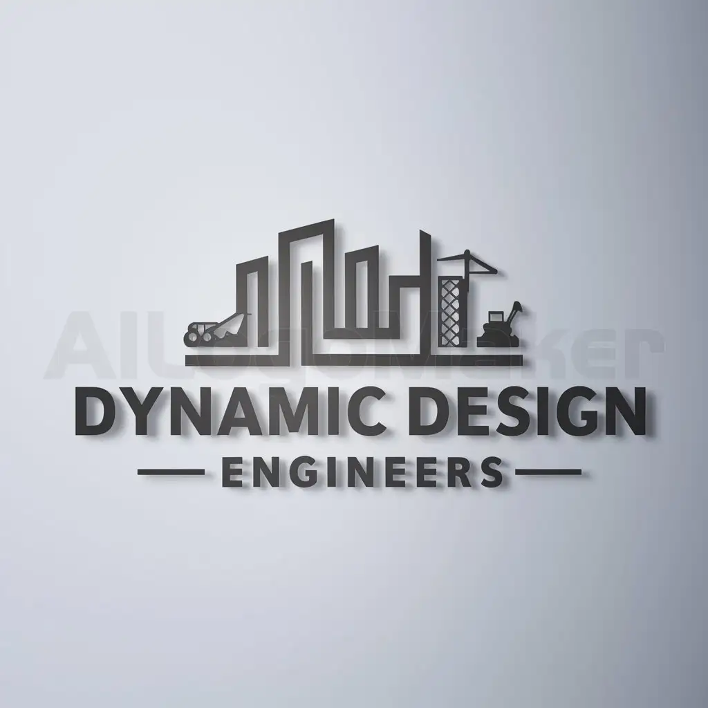 a logo design,with the text "Dynamic Design Engineers", main symbol:Architecture,Moderate,be used in Construction industry,clear background
