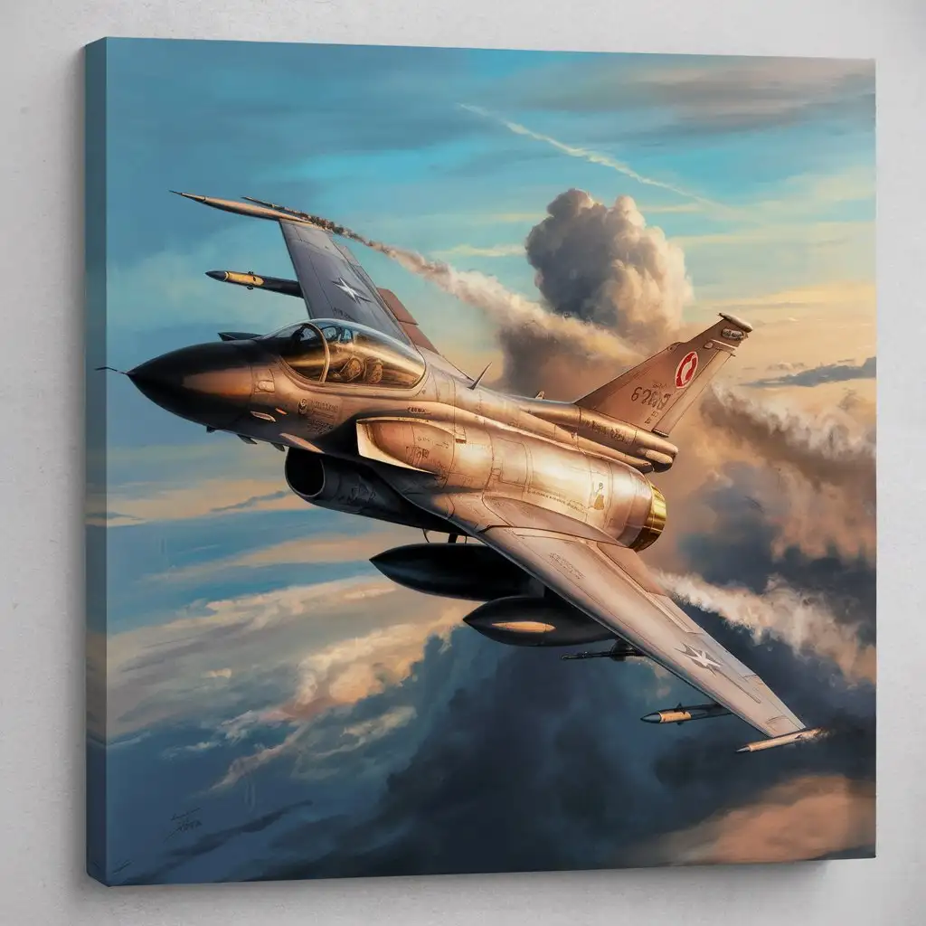 Sleek-Fighter-Jet-Soaring-Through-Cloudy-Skies